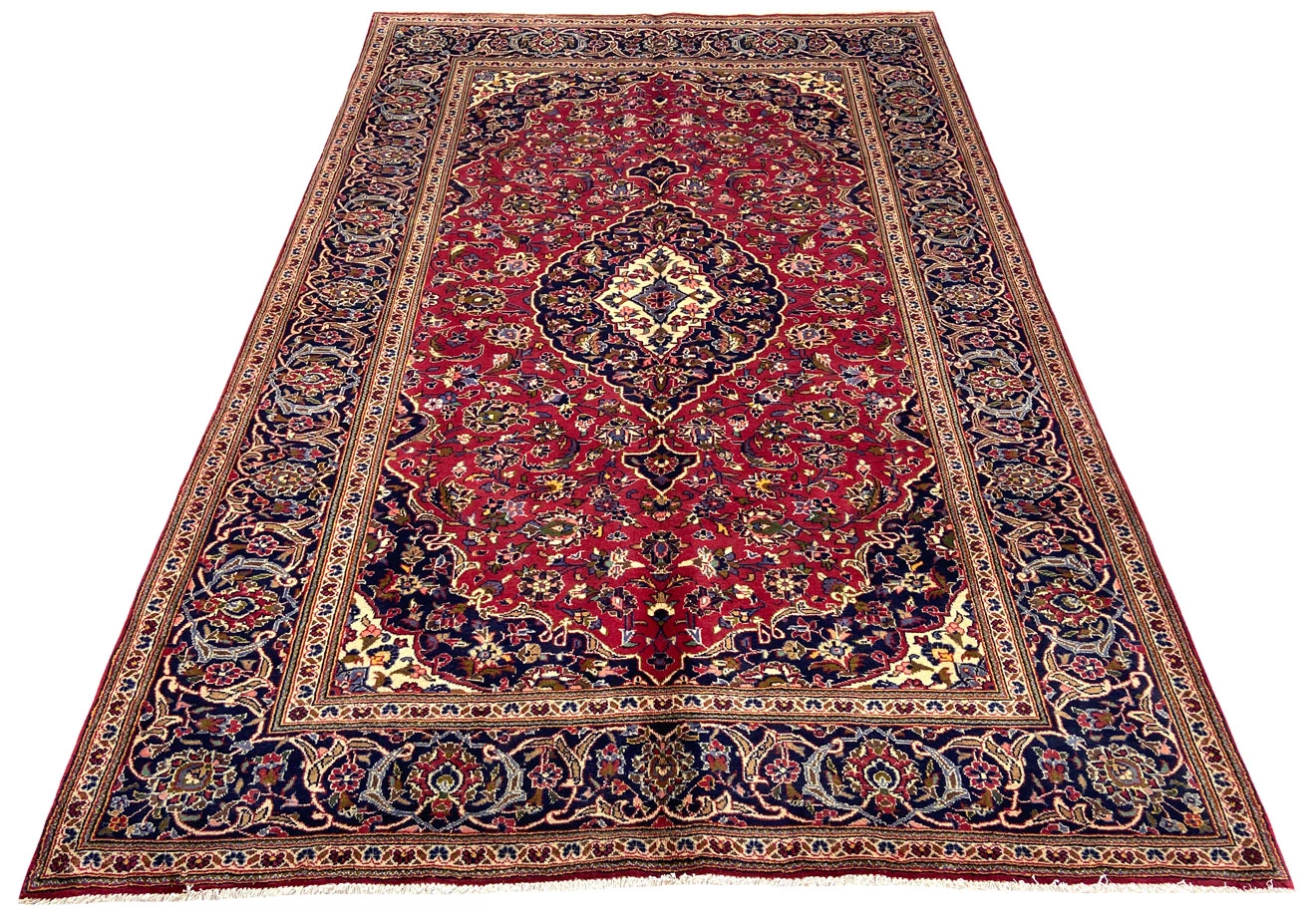 Kashan Perserteppich aus Iran, 306 × 203 cm