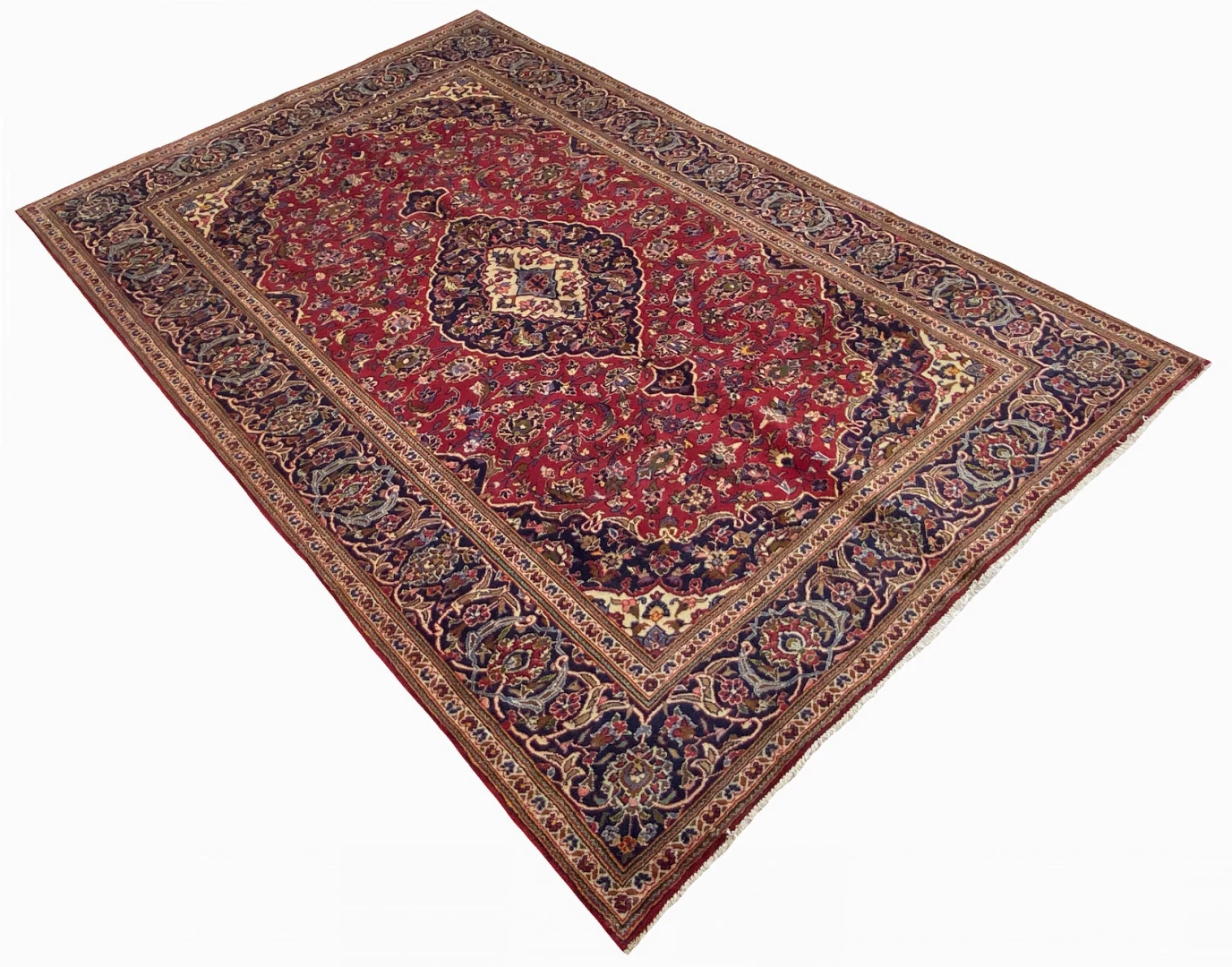 Kashan Perserteppich aus Iran, 306 × 203 cm