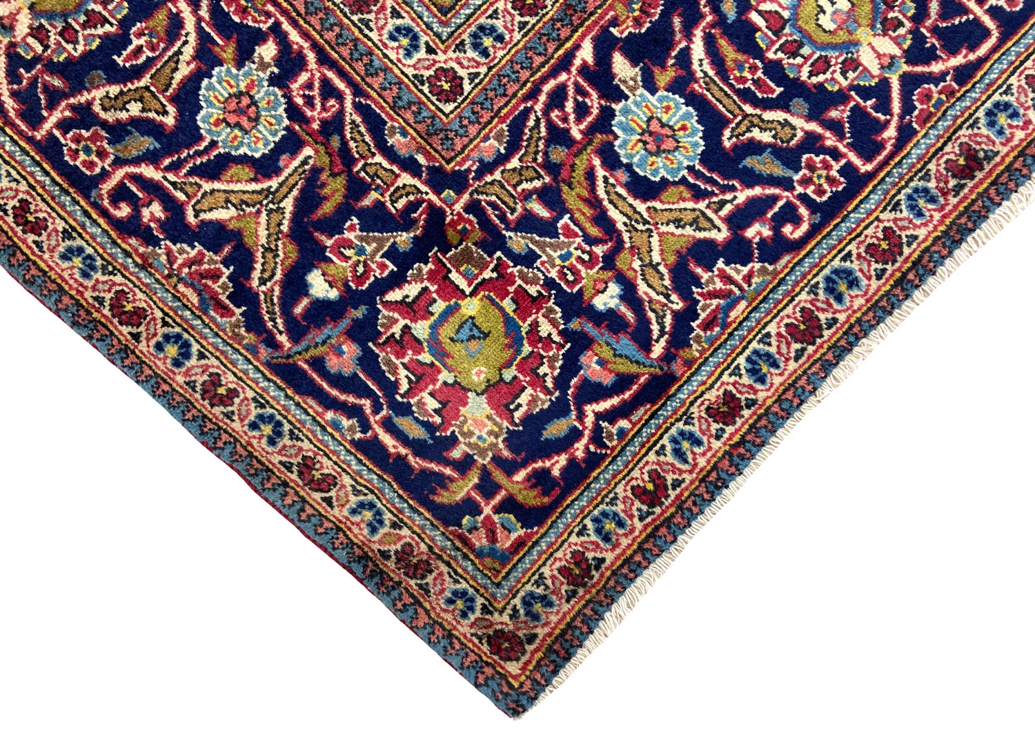 Handgeknüpfter Kashan Perserteppich, 307 × 199 cm, Wolle