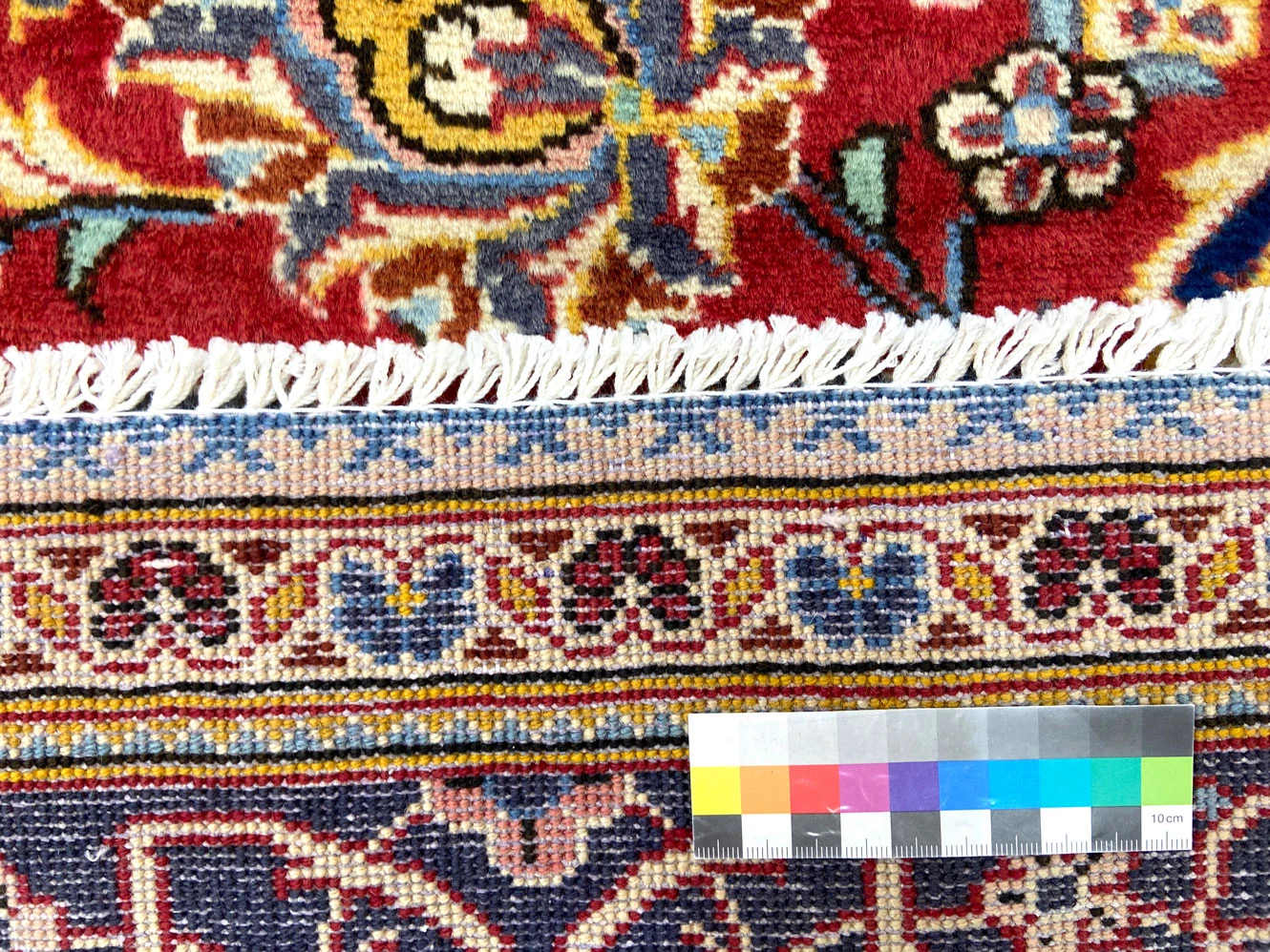Handgeknüpfter Kashan Perserteppich, 307 × 199 cm, Wolle