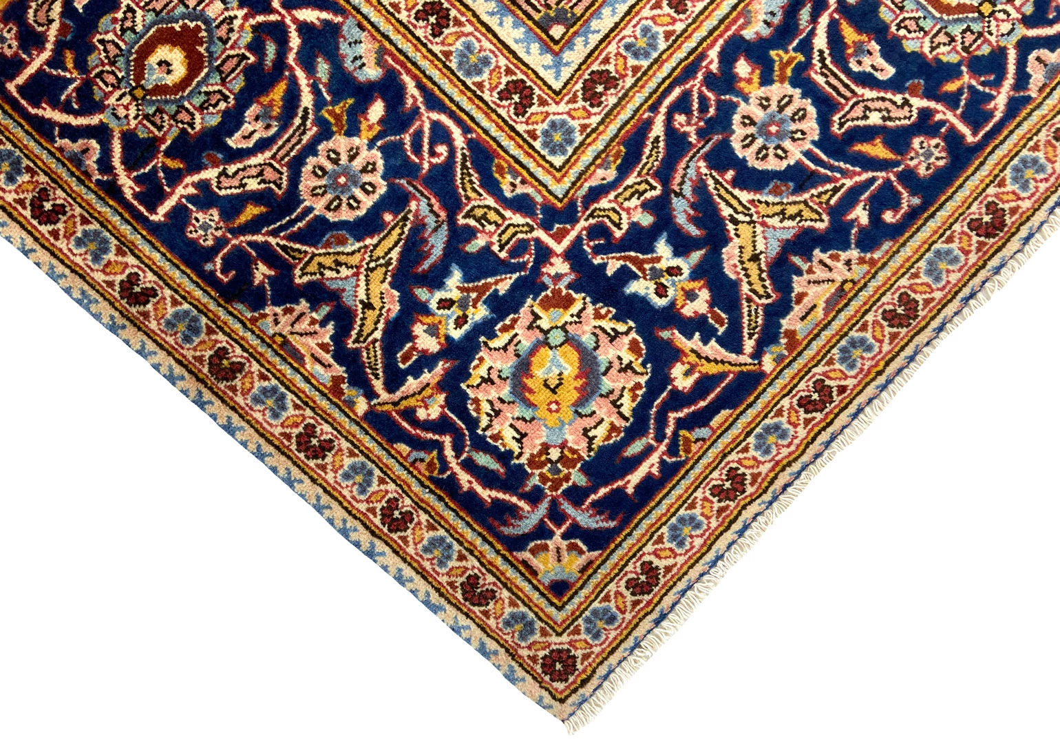 Handgeknüpfter Kashan Perserteppich 307 × 213 cm