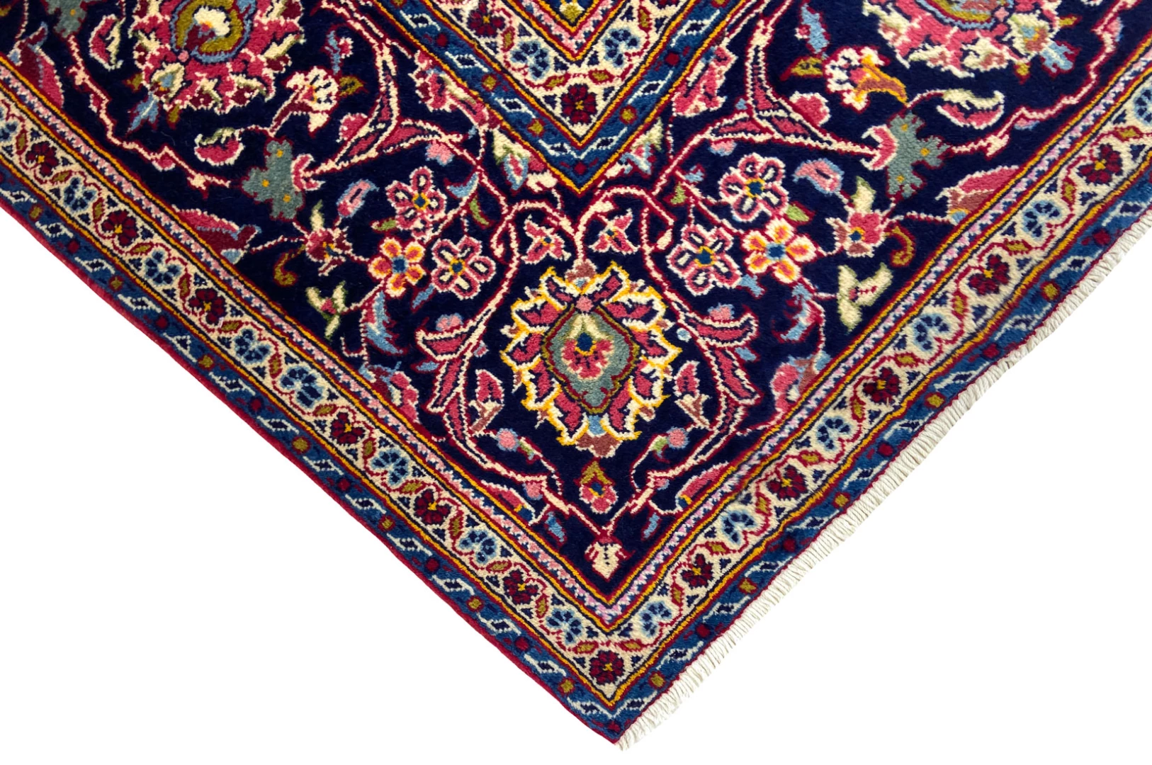 Kashan Perserteppich 308 × 199 cm aus Wolle, handgeknüpft