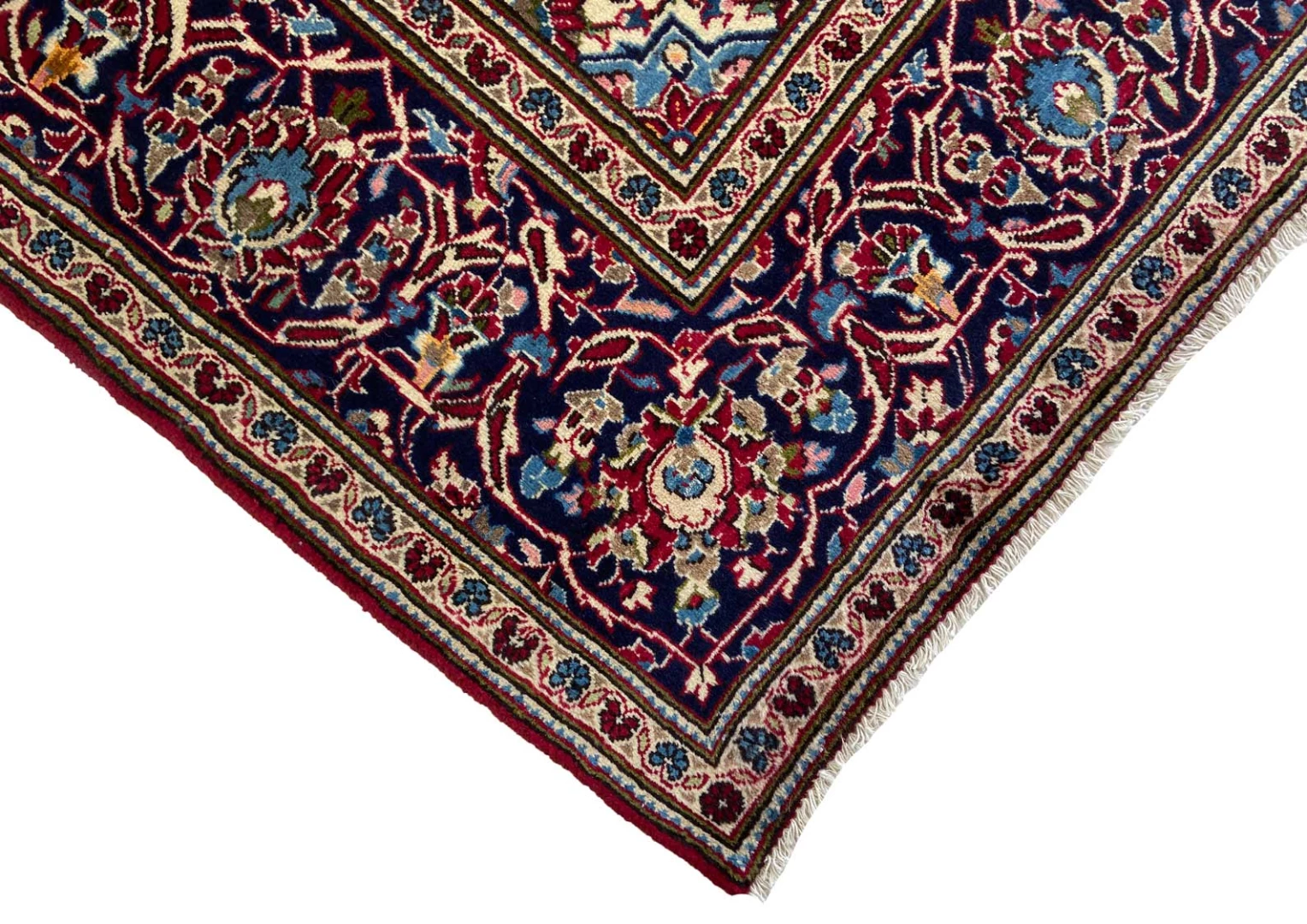 Kashan Perserteppich 310 × 193 cm aus Wolle, handgeknüpft