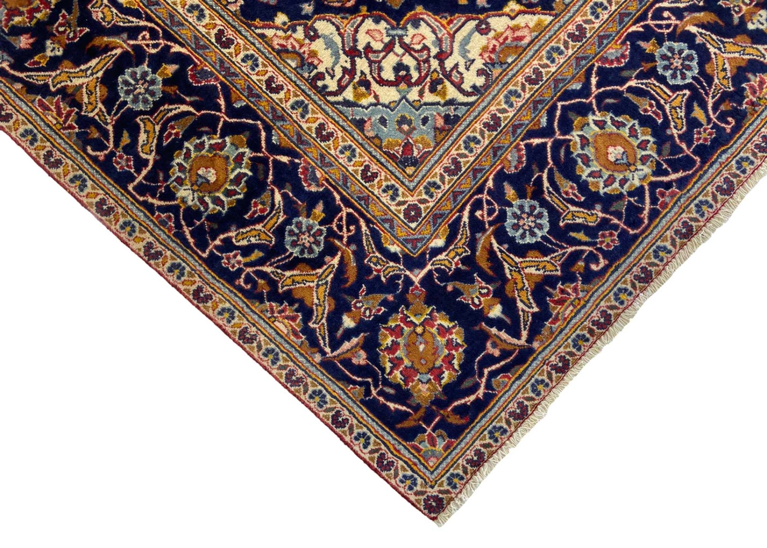 Handgeknüpfter Kashan Perserteppich, 312 × 194 cm, Wolle