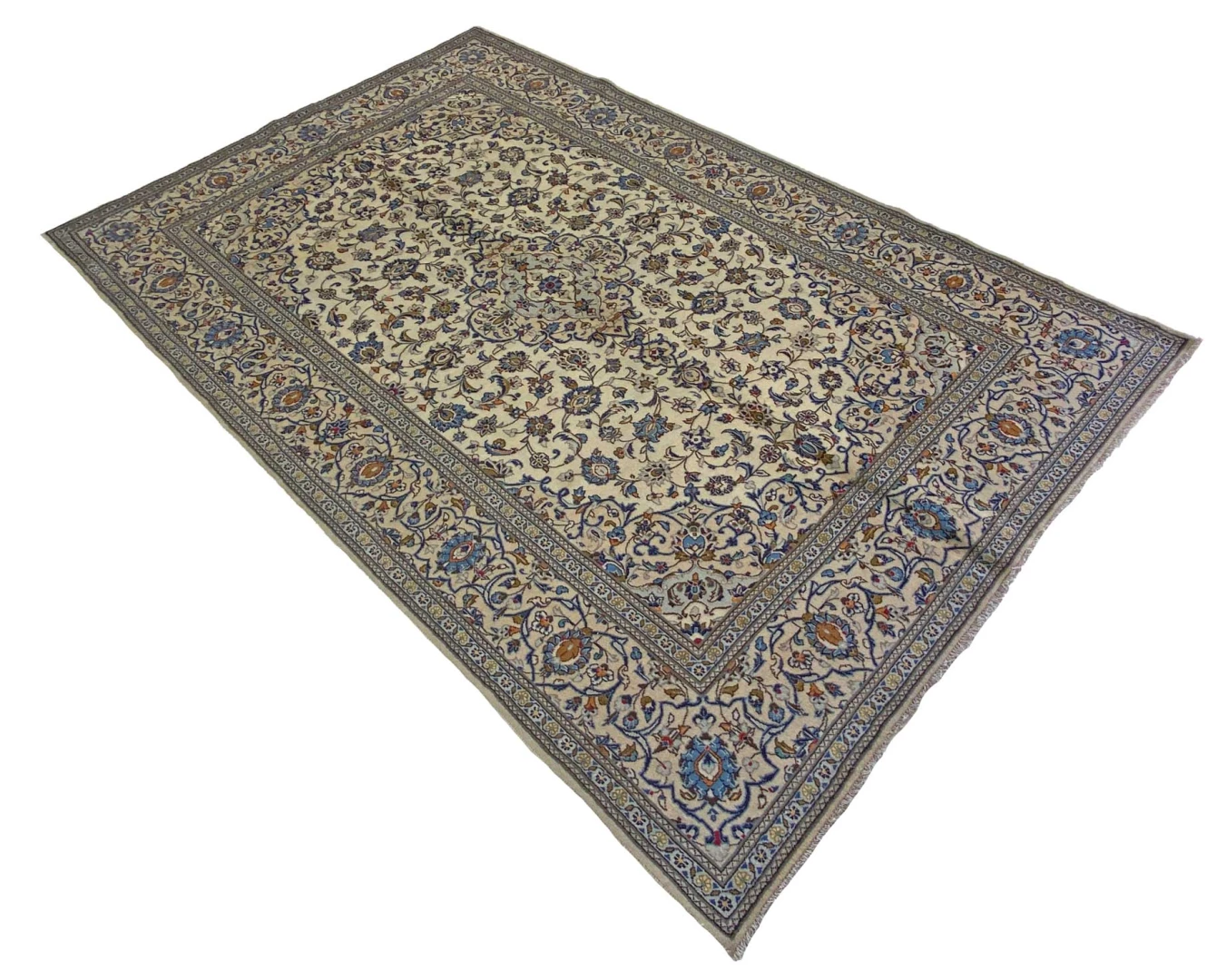 Kashan Perserteppich 312 × 197 cm aus Wolle, handgeknüpft