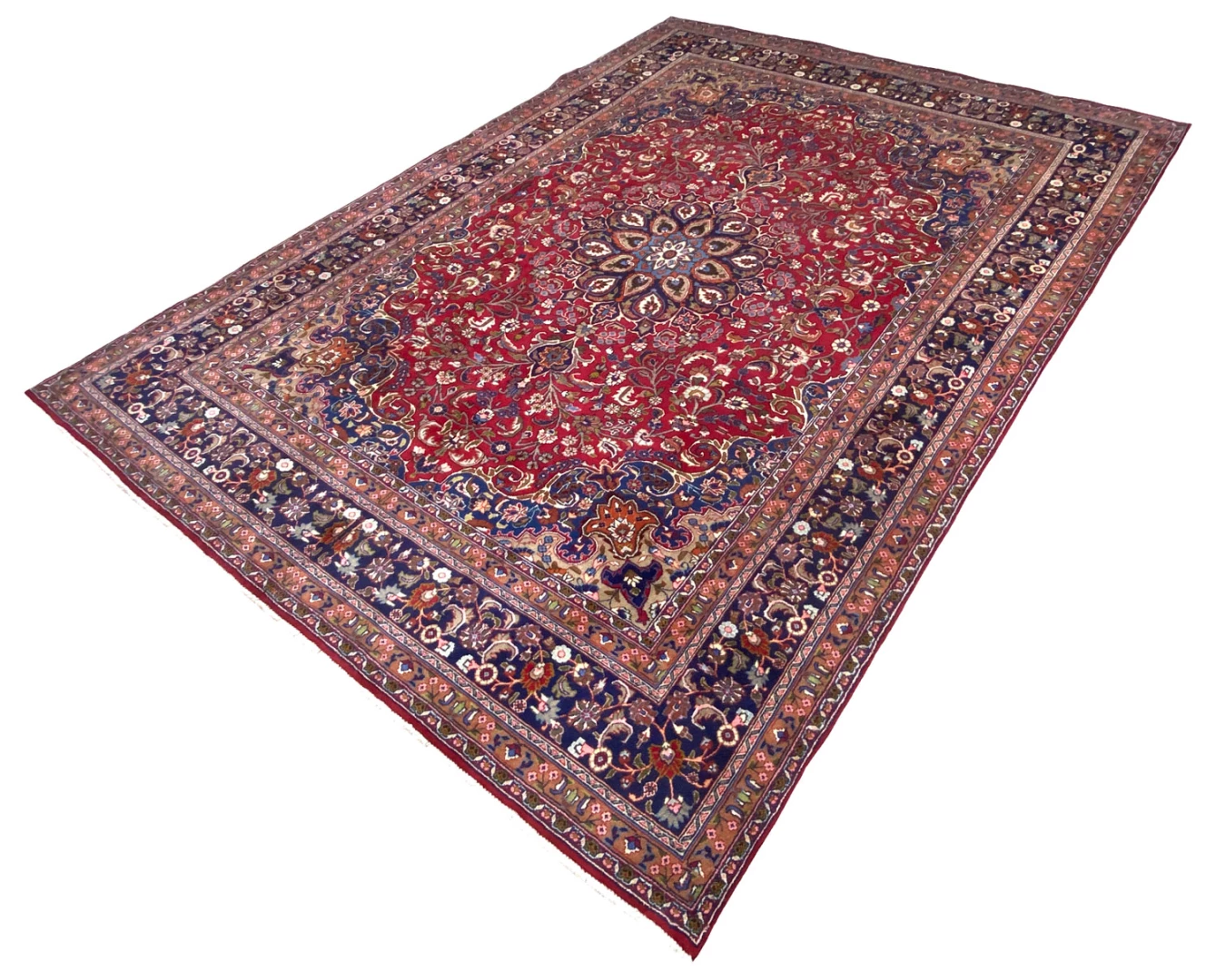 Kashan Perserteppich aus Iran, 312 × 207 cm