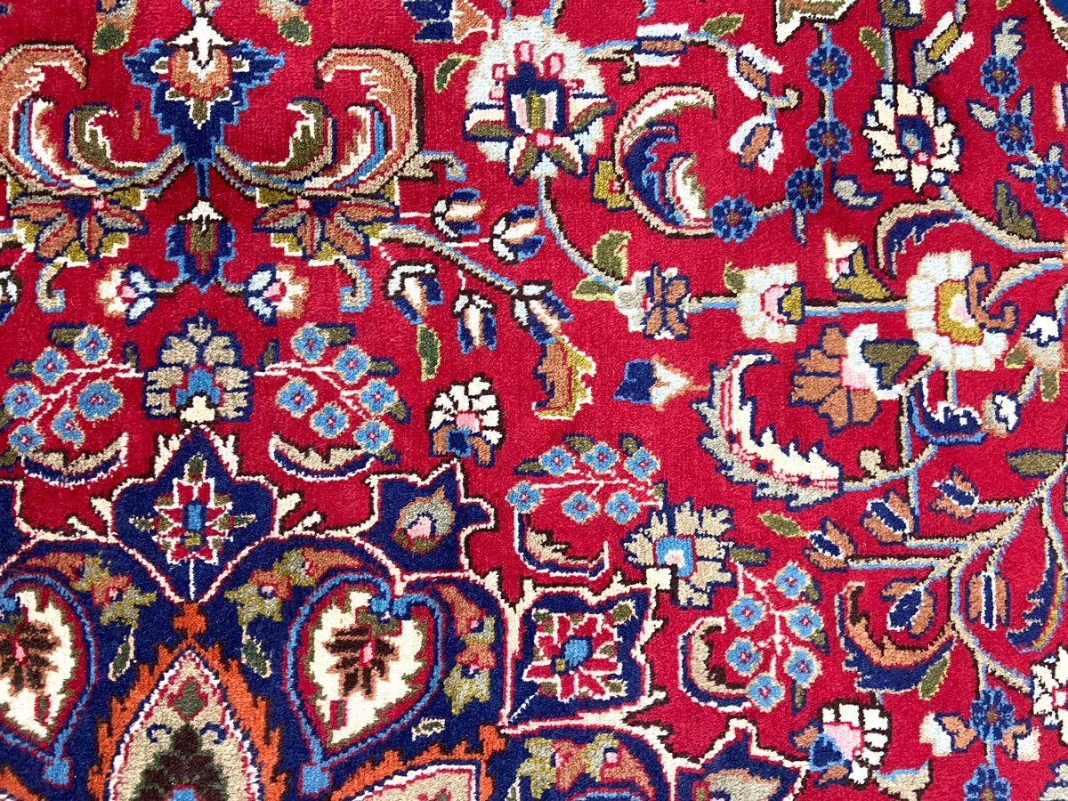 Kashan Perserteppich aus Iran, 312 × 207 cm