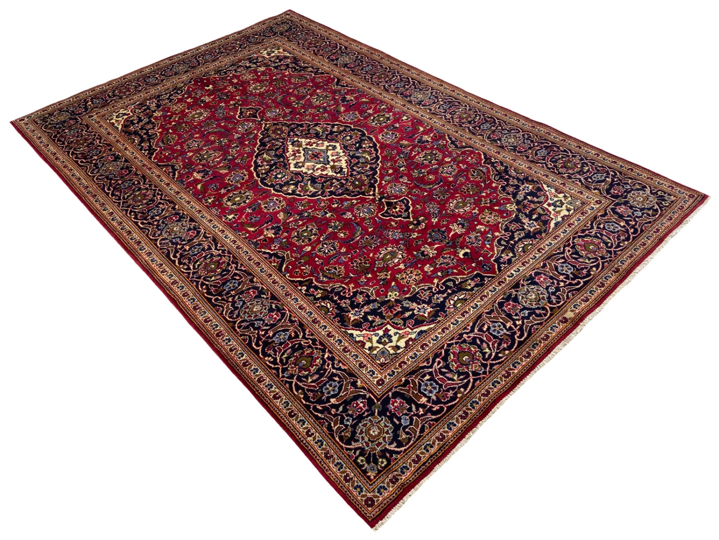 Kashan Perserteppich aus Iran, 312 × 207 cm
