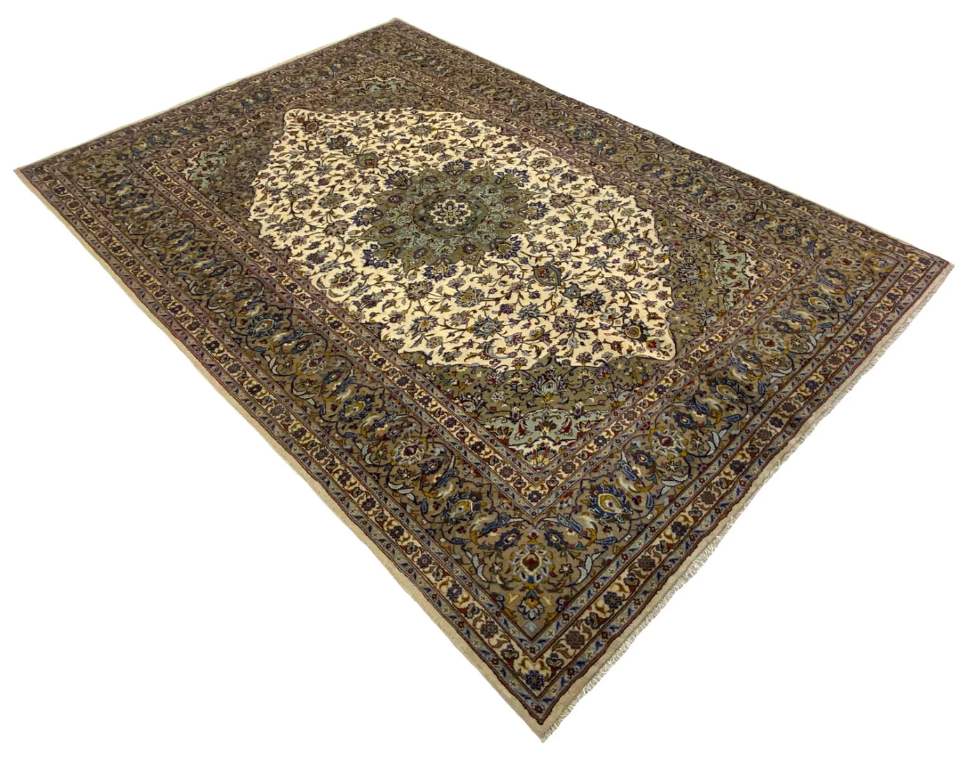 Handgeknüpfter Kashan Perserteppich, 320 × 215 cm, Wolle