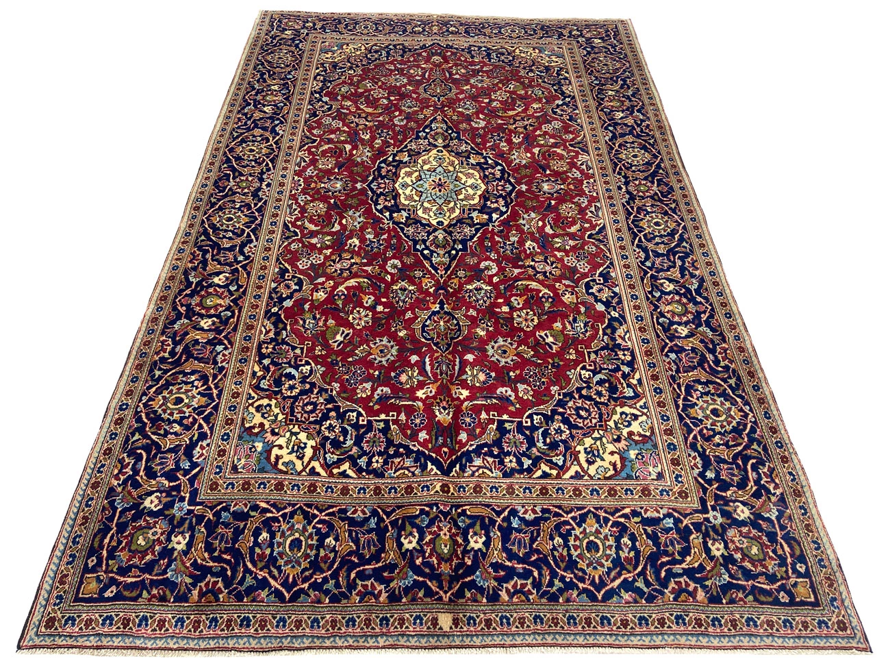 Kashan Perserteppich aus Iran, 324 × 197 cm