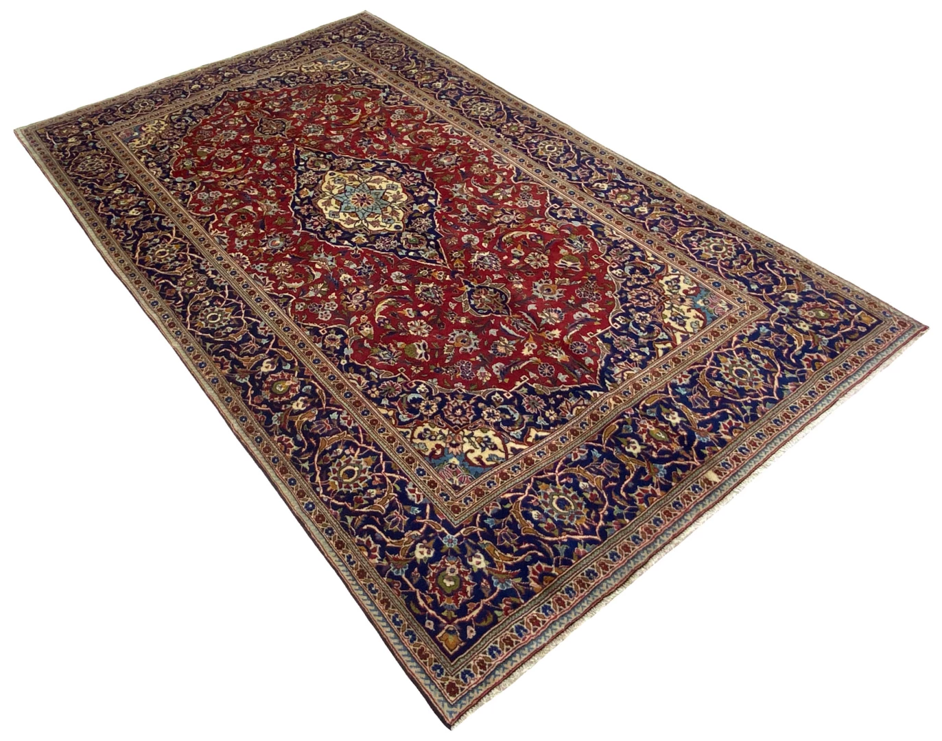 Kashan Perserteppich aus Iran, 324 × 197 cm