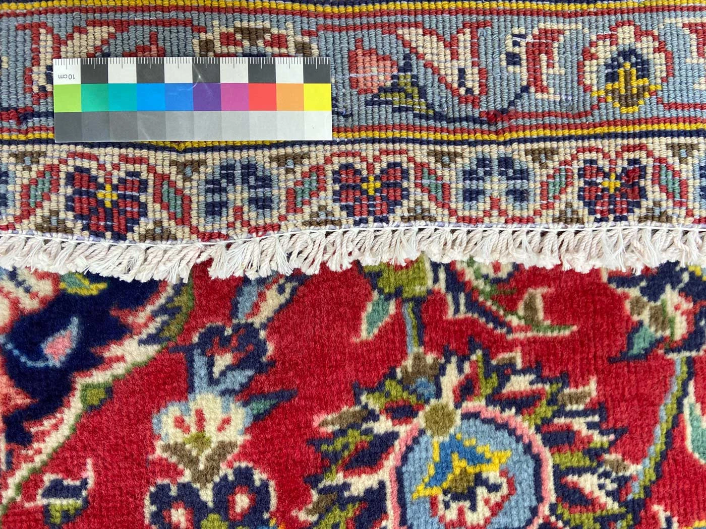 Handgeknüpfter Kashan Perserteppich, 351 × 253 cm, Wolle
