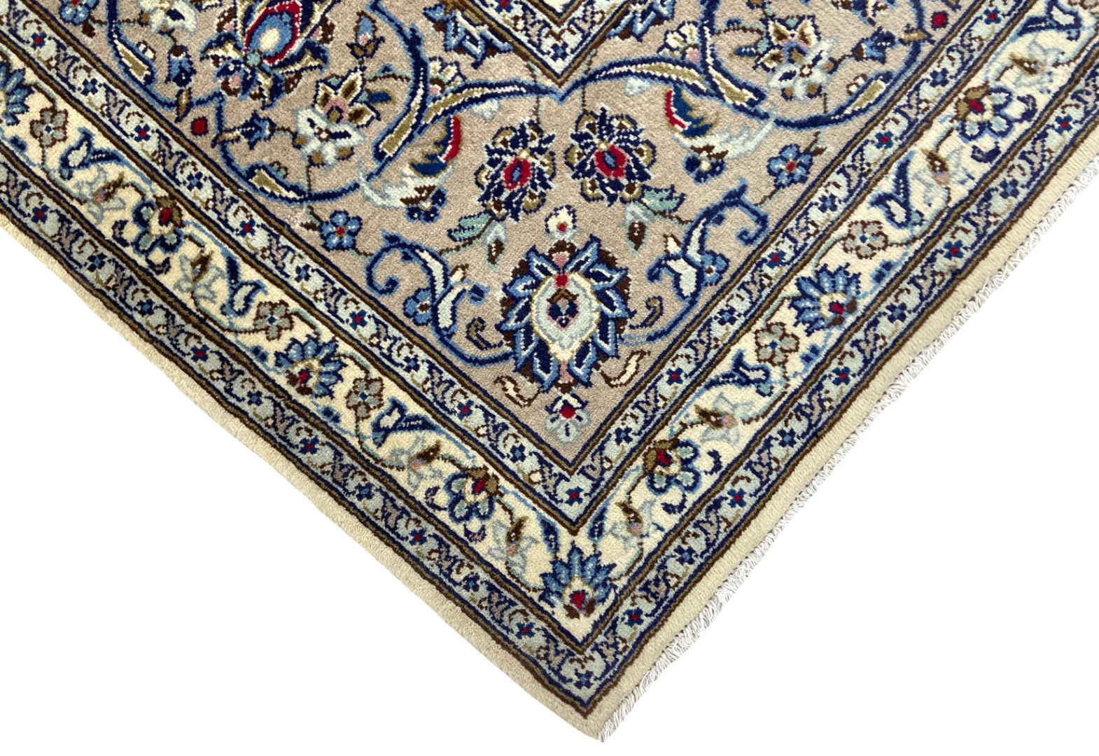 Handgeknüpfter Kashan Perserteppich, 352 × 251 cm, Wolle