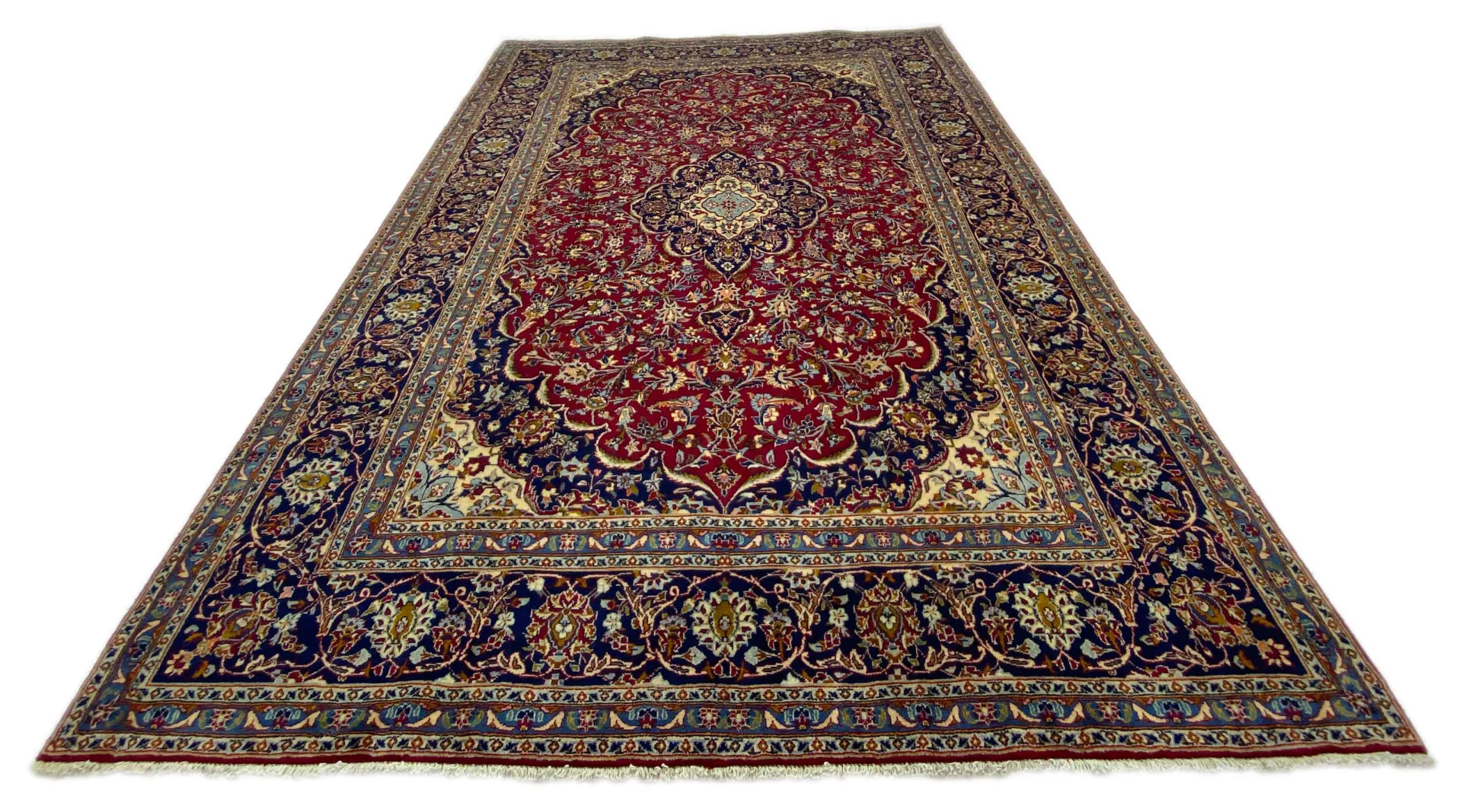 Kashan Perserteppich aus Iran, 366 × 255 cm