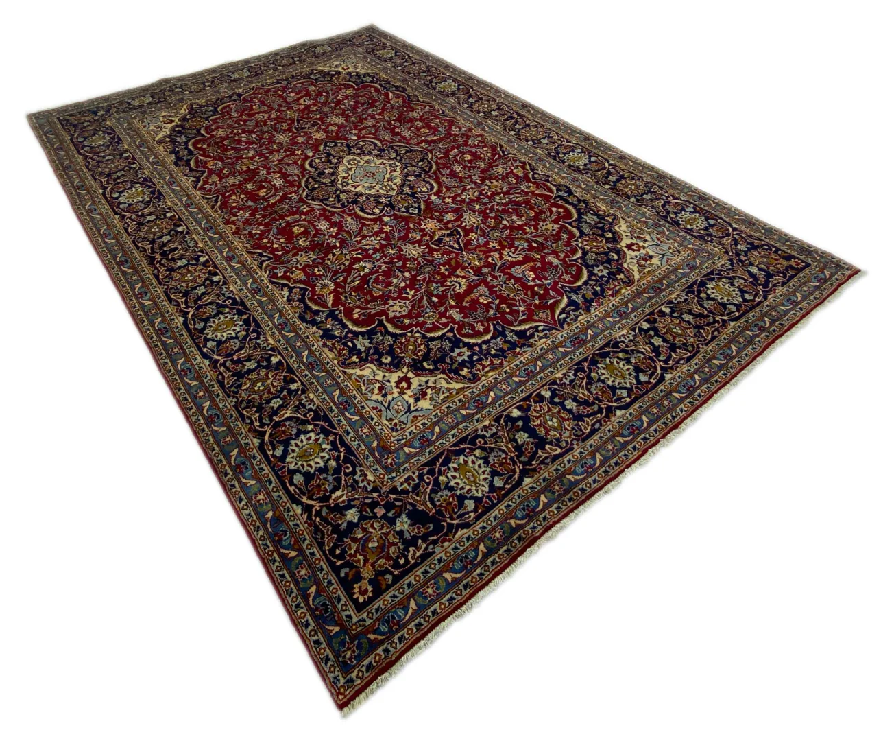 Kashan Perserteppich aus Iran, 366 × 255 cm