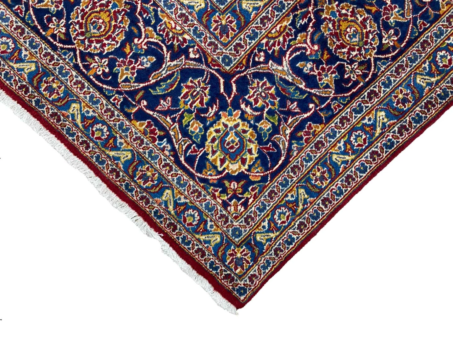 Handgeknüpfter Kashan Perserteppich, 392 × 296 cm, Wolle
