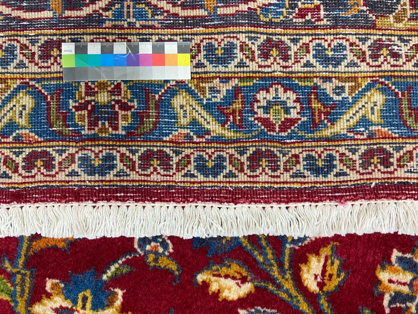 Handgeknüpfter Kashan Perserteppich, 392 × 296 cm, Wolle
