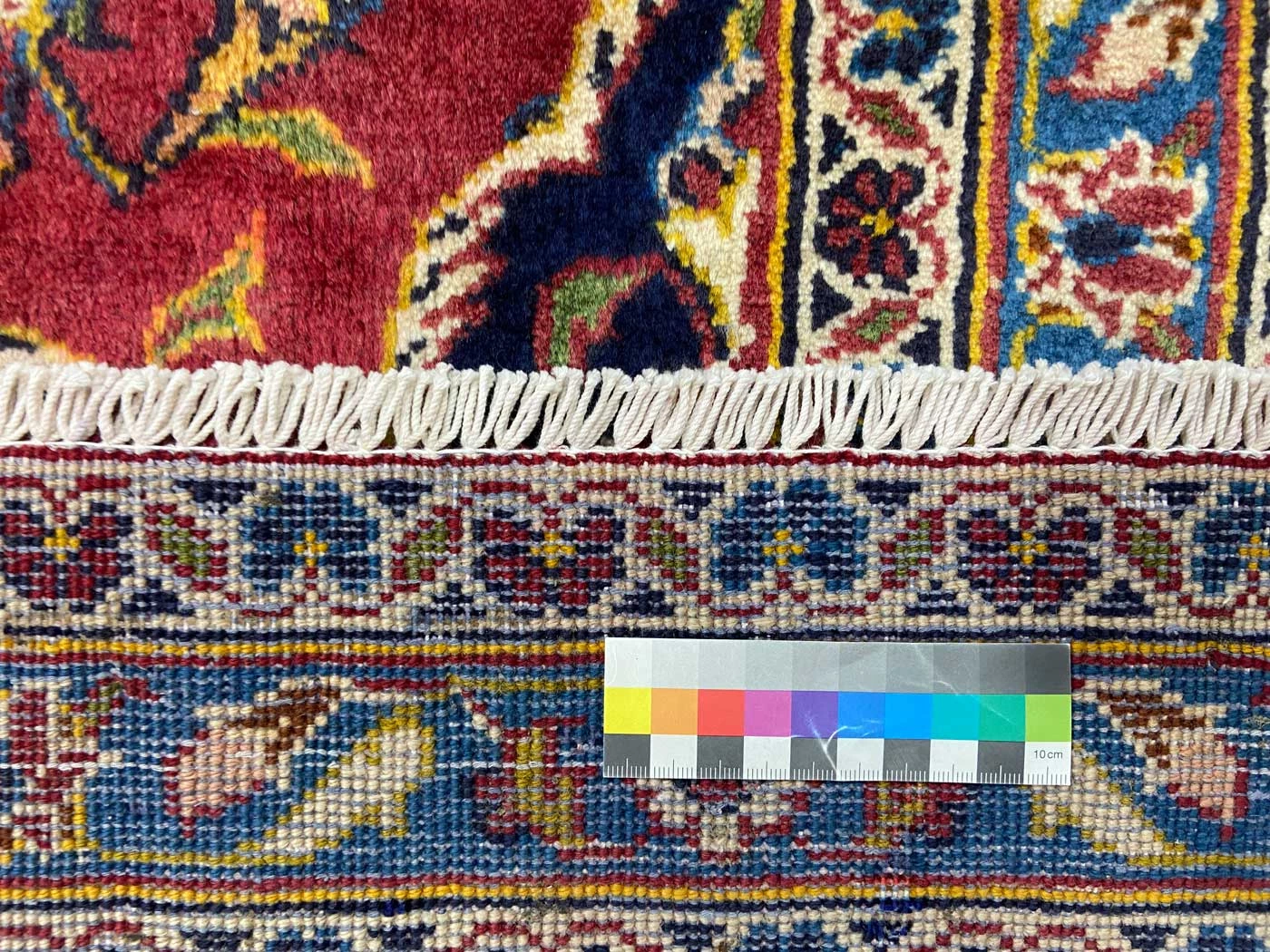 Kashan Perserteppich 396 × 291 cm aus Wolle, handgeknüpft