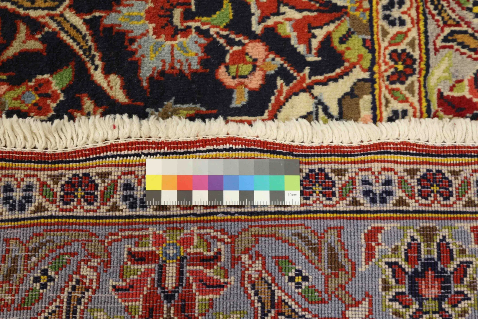 Handgeknüpfter Kashan Perserteppich, 396 × 308 cm, Wolle