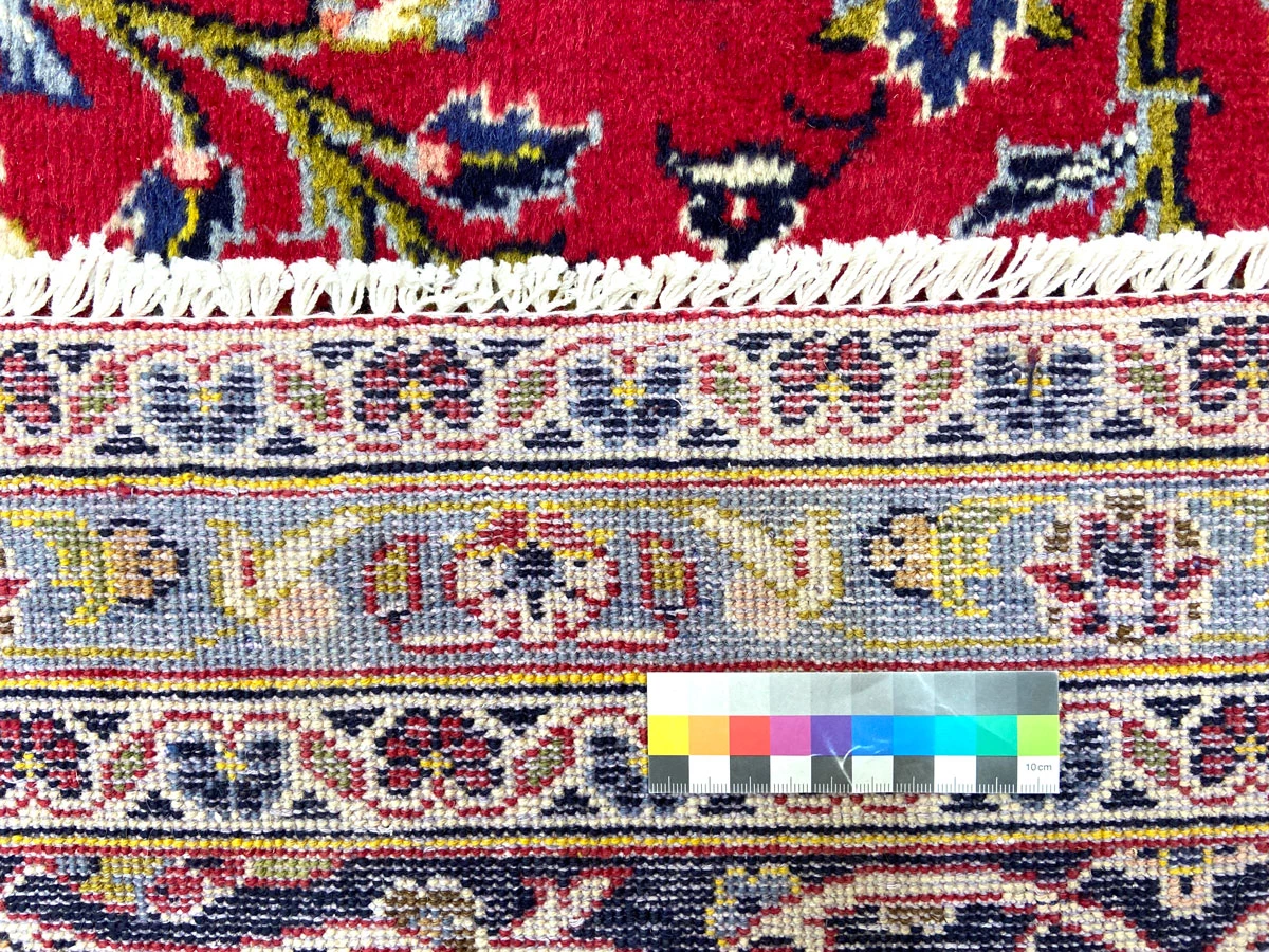 Handgeknüpfter Kashan Perserteppich, 399 × 291 cm, Wolle