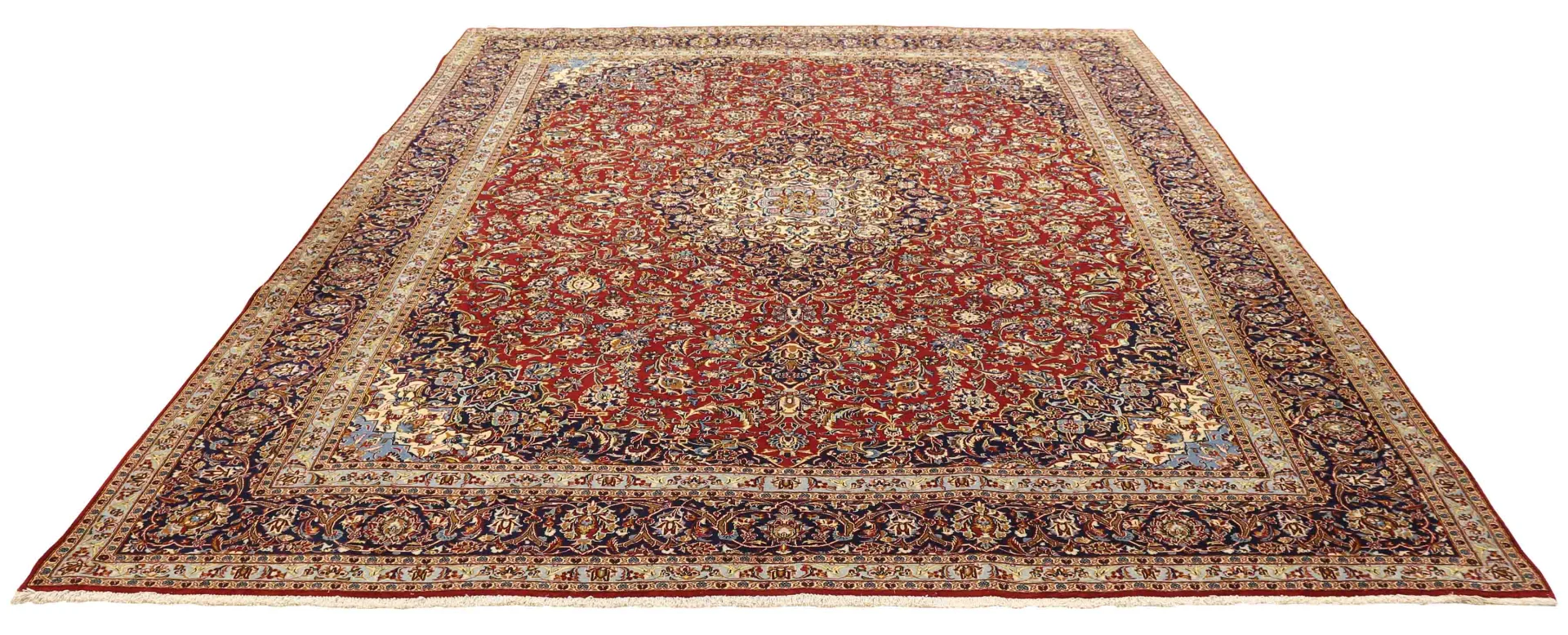 Kashan Perserteppich aus Iran, 401 × 310 cm