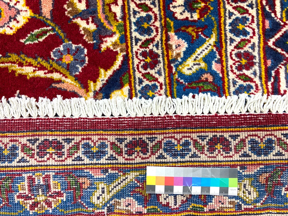 Handgeknüpfter Kashan Perserteppich, 402 × 301 cm, Wolle