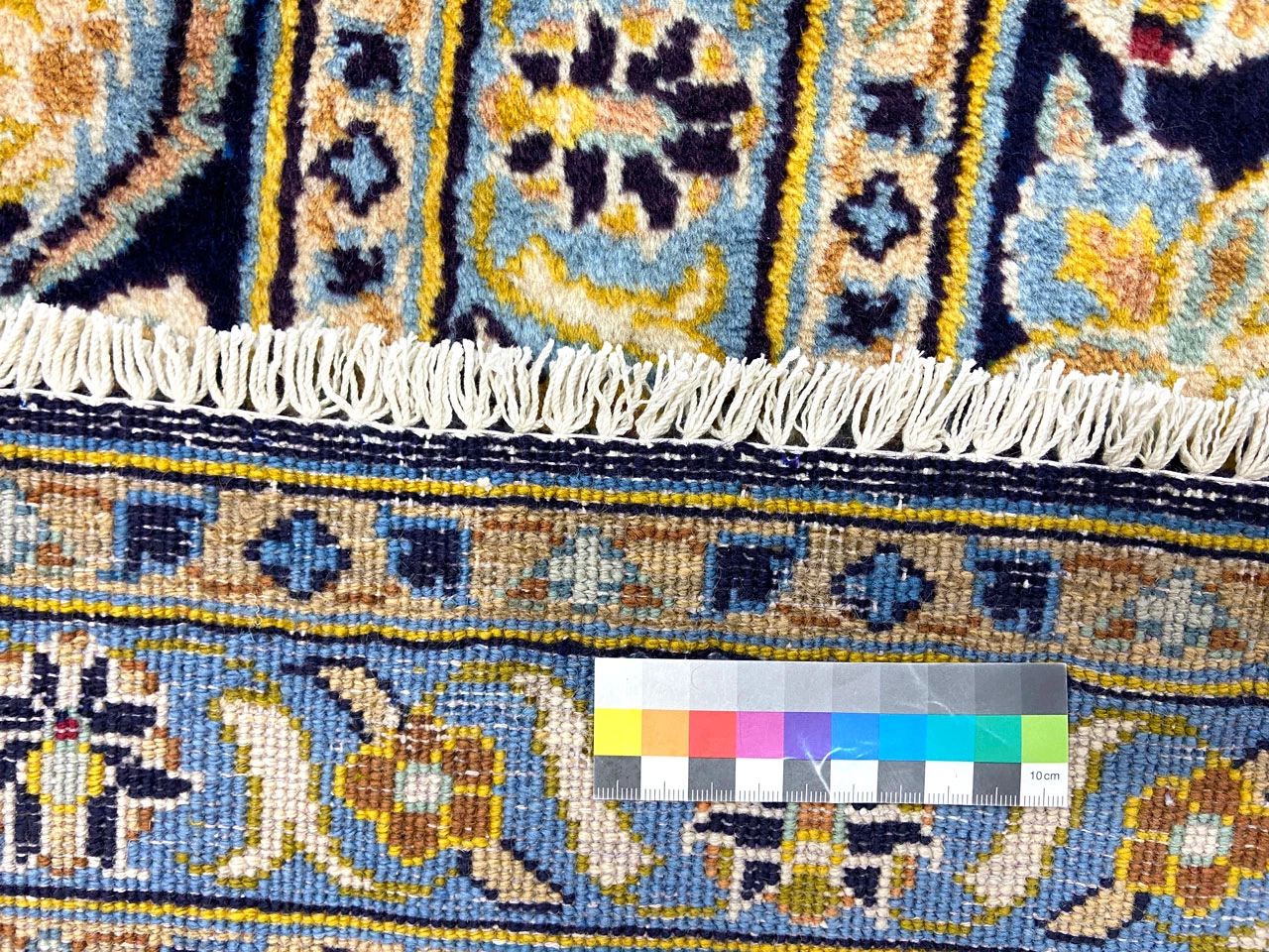 Handgeknüpfter Kashan Perserteppich, 402 × 309 cm, Wolle
