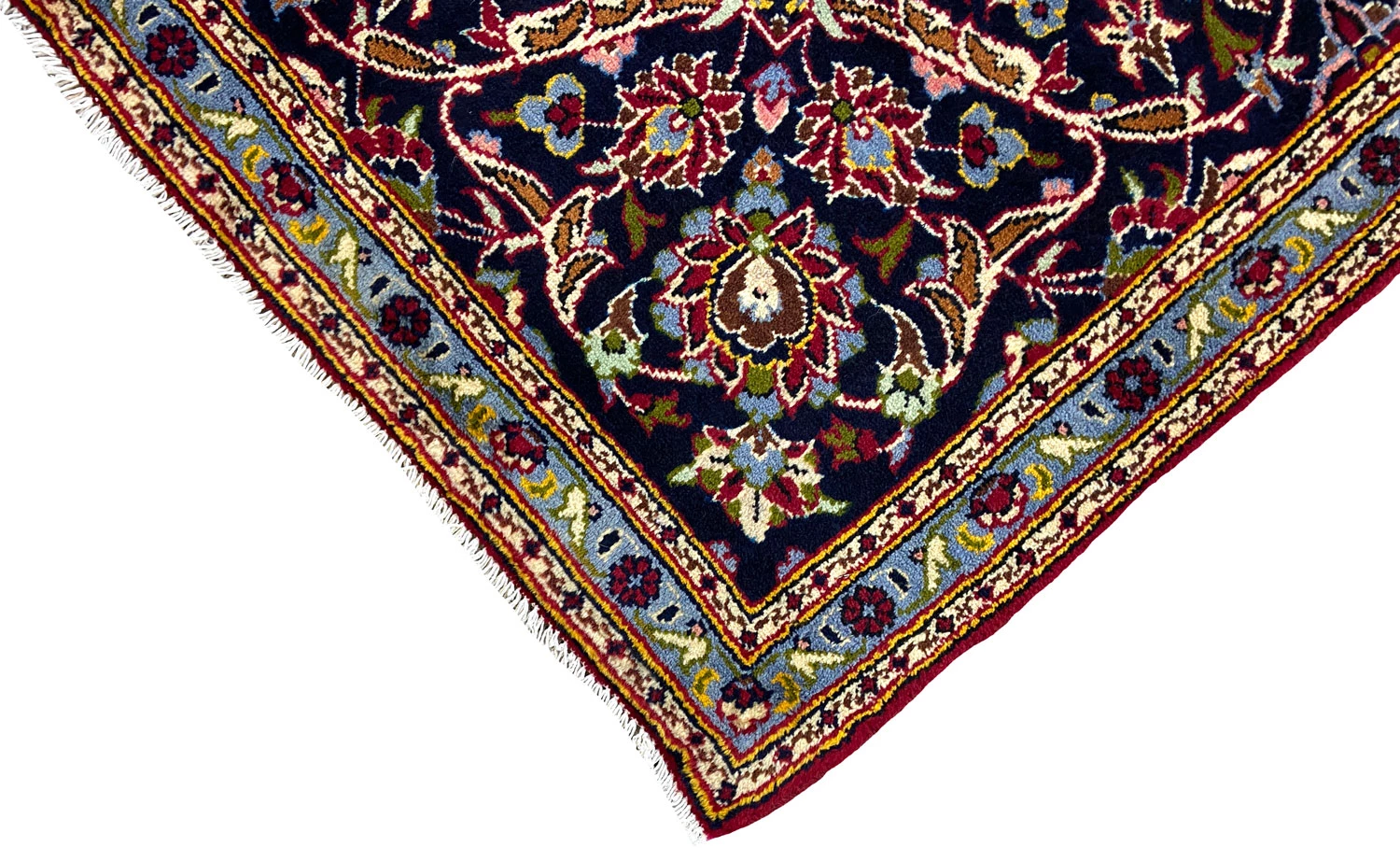 Kashan Perserteppich 402 × 270 cm aus Wolle, handgeknüpft