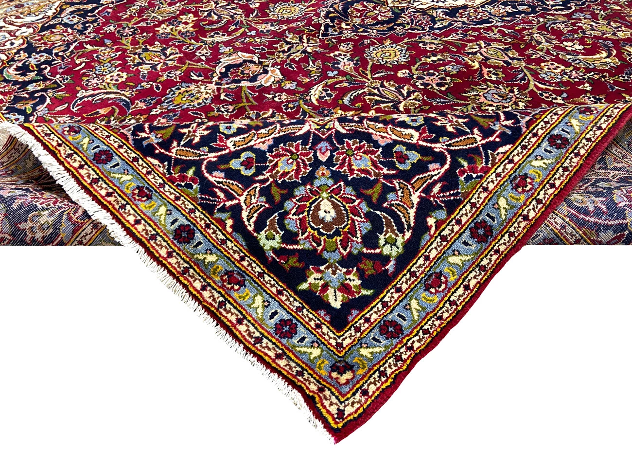 Kashan Perserteppich 402 × 270 cm aus Wolle, handgeknüpft