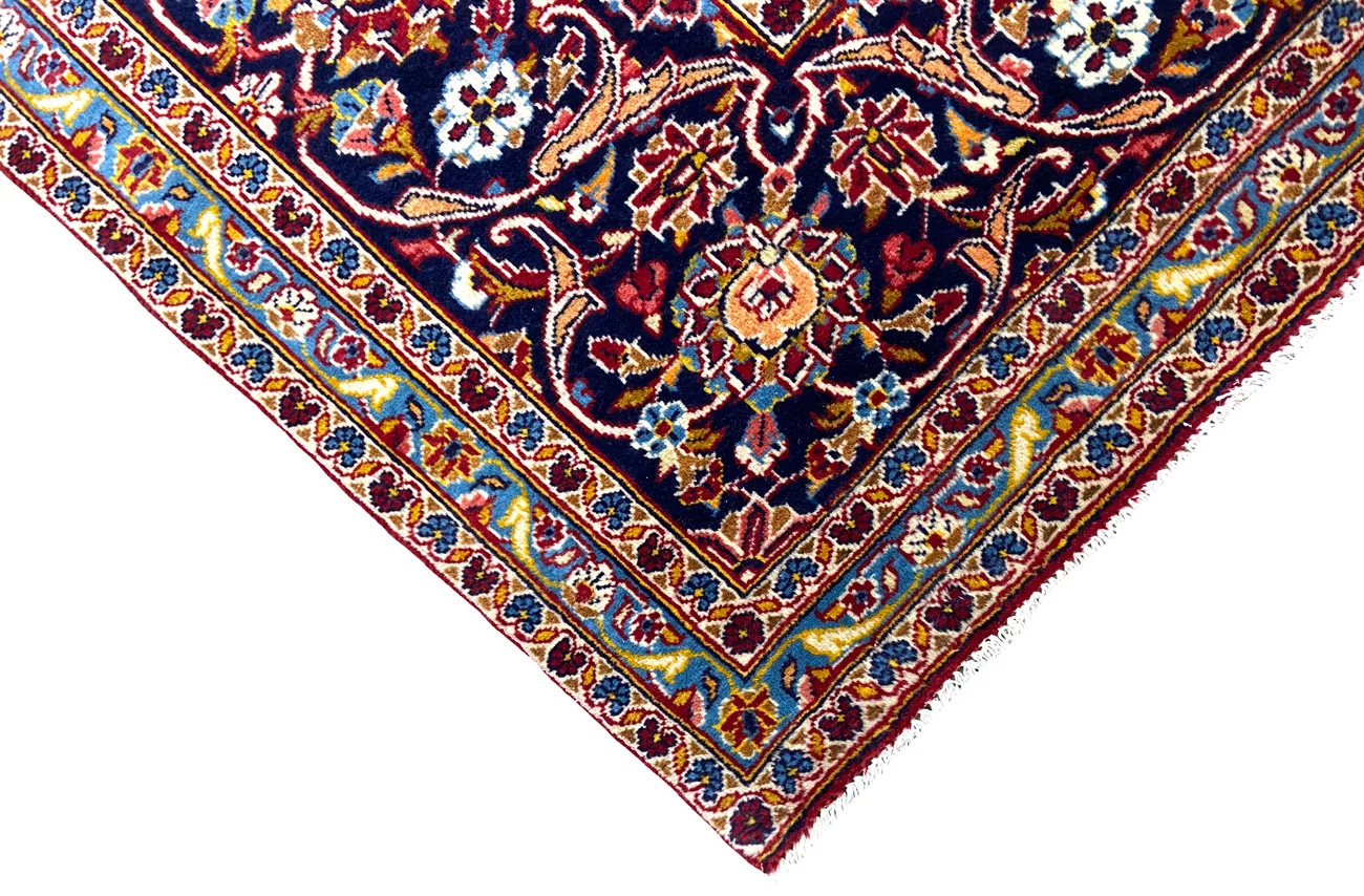 Handgeknüpfter Kashan Perserteppich, 405 × 294 cm, Wolle