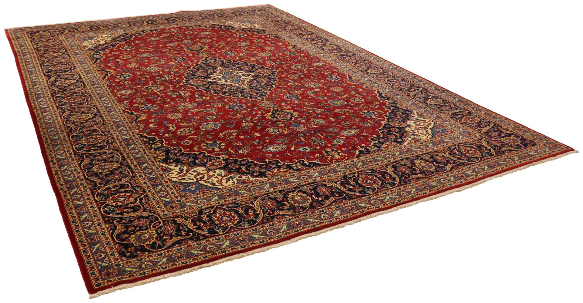 Kashan Perserteppich aus Iran, 412 × 301 cm