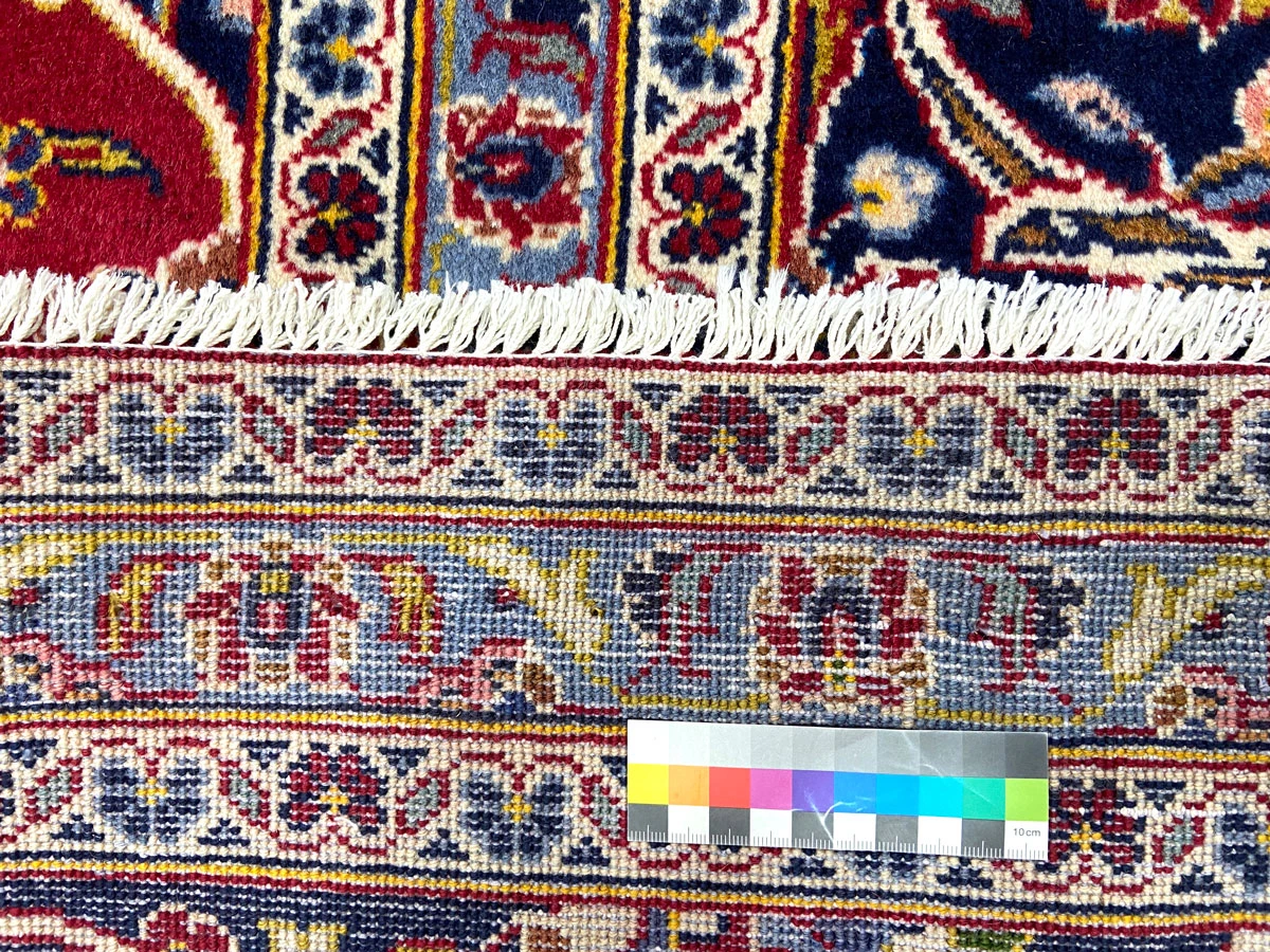 Handgeknüpfter Kashan Perserteppich, 414 × 293 cm, Wolle