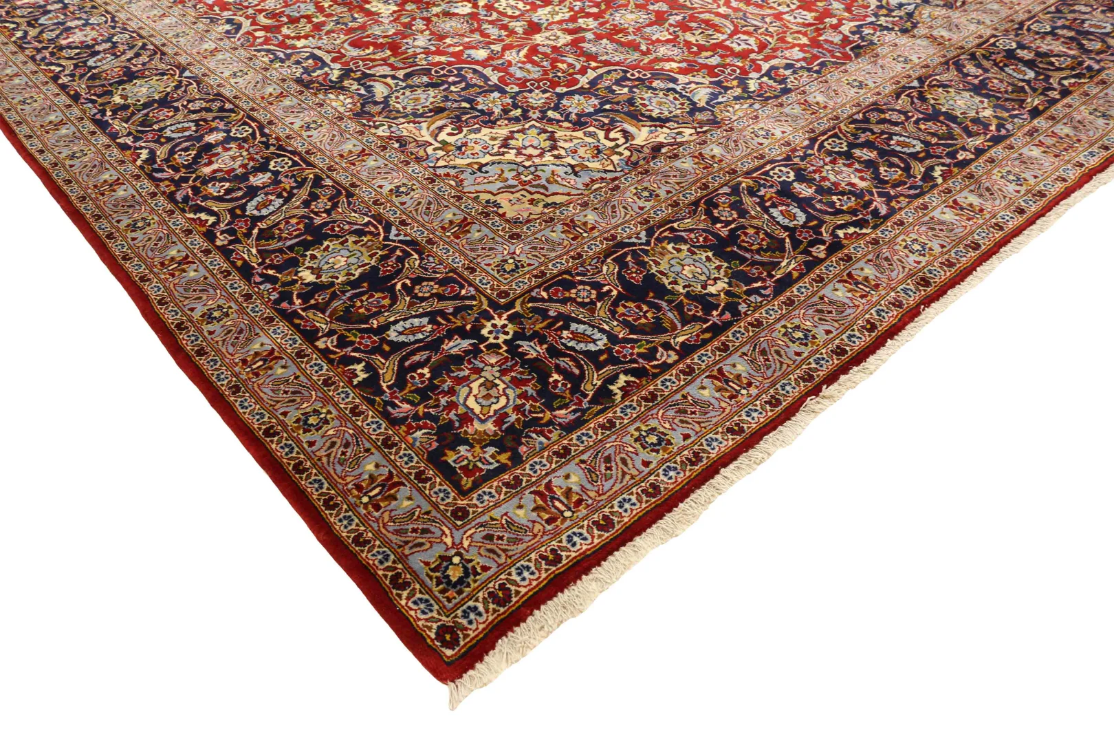 Handgeknüpfter Kashan Perserteppich 423 × 302 cm