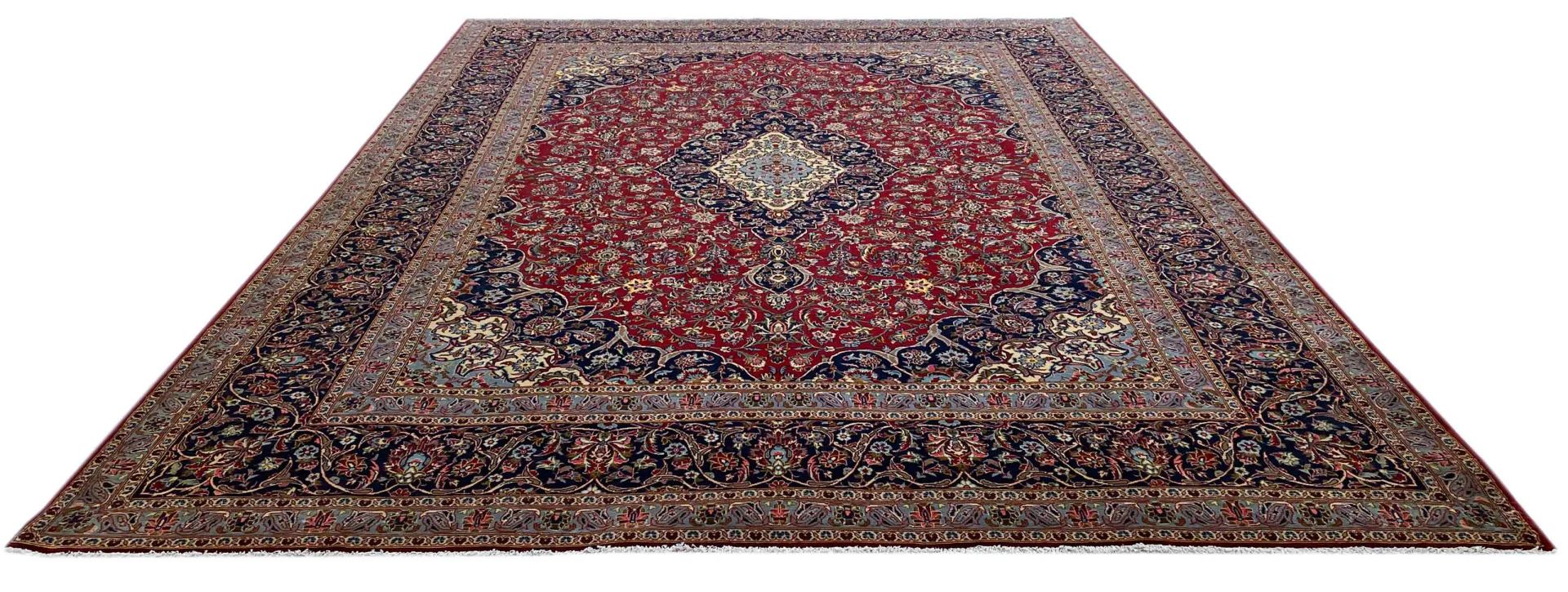 Handgeknüpfter Kashan Perserteppich 425 × 305 cm