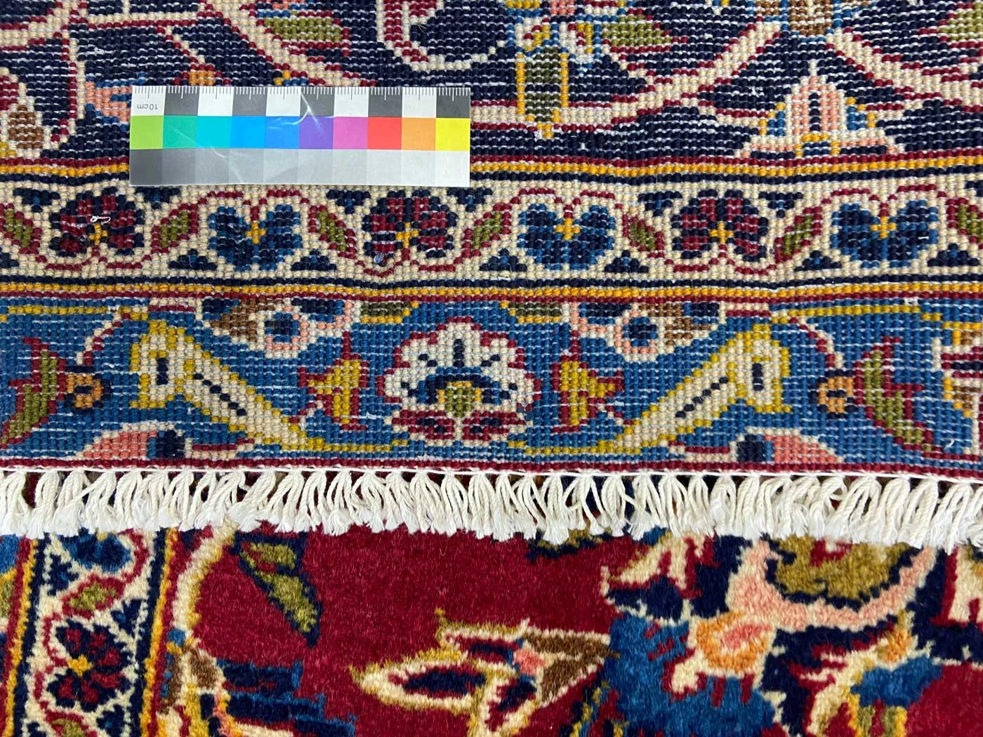 Kashan Perserteppich 426 × 301 cm aus Wolle, handgeknüpft