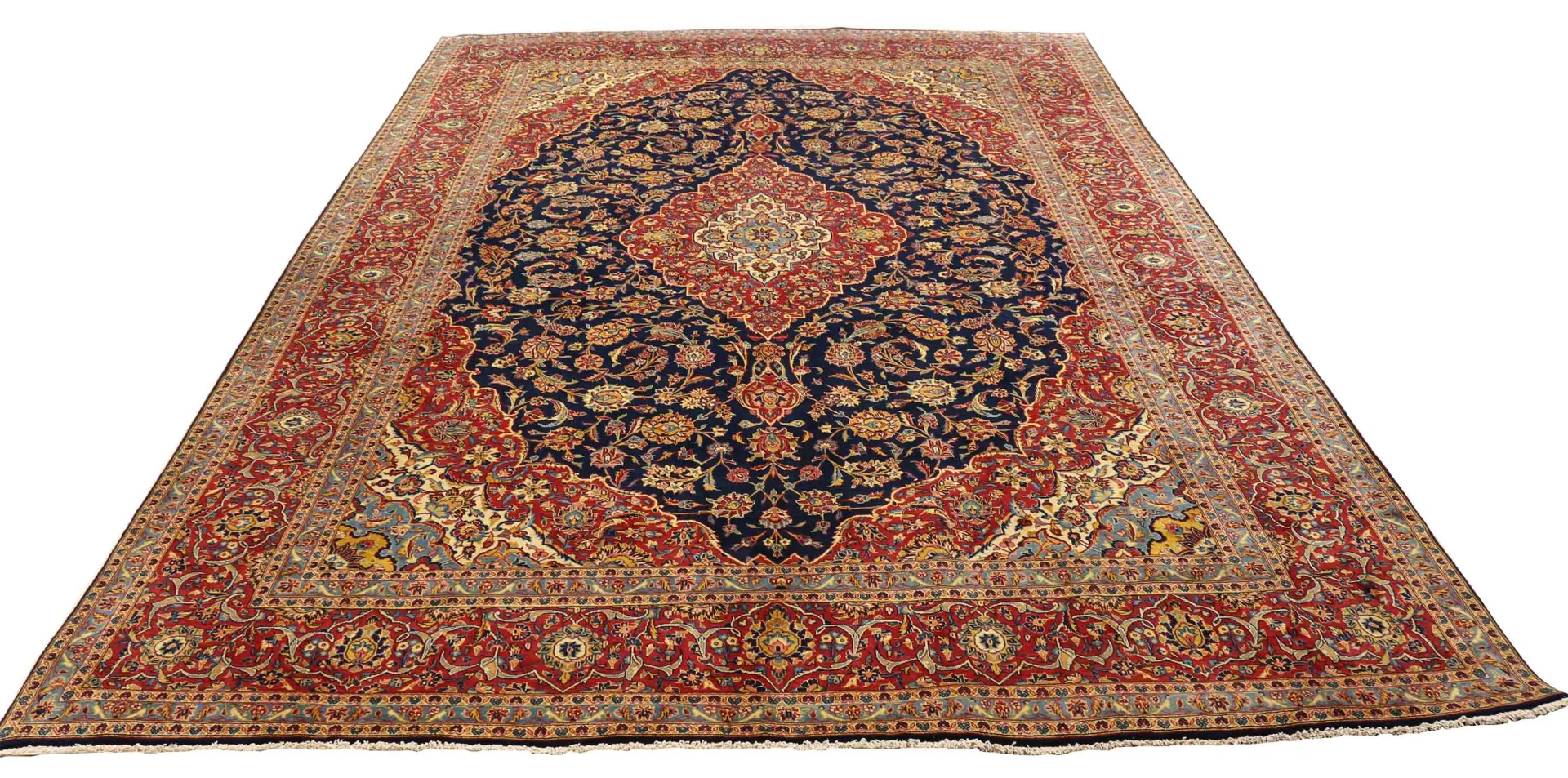 keshan-teppich-436-x-296-cm-100000-knoten-handgeknupft-perserteppich-1 Kashan Perserteppich 436 × 296 cm aus Wolle, handgeknüpft