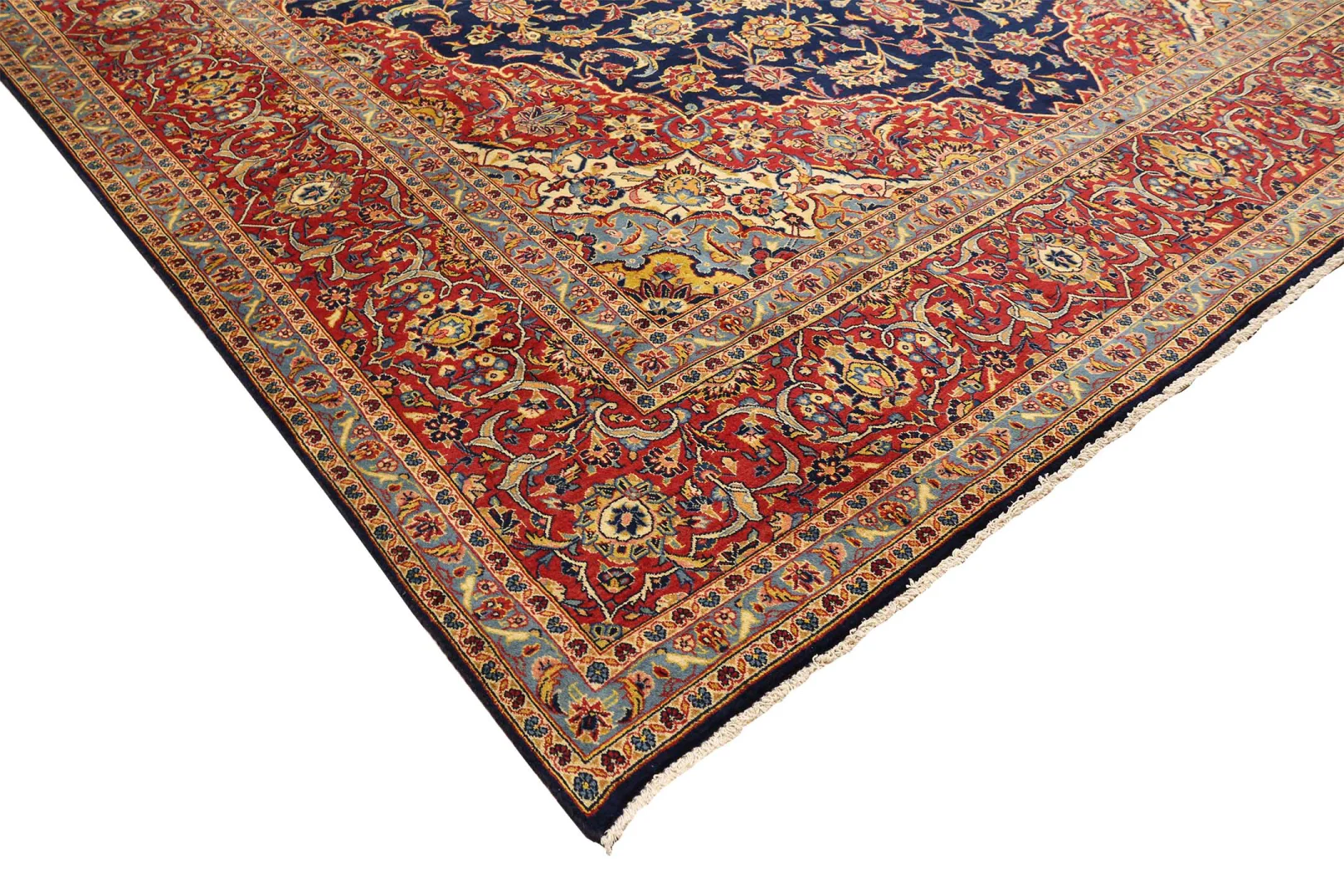 keshan-teppich-436-x-296-cm-100000-knoten-handgeknupft-perserteppich-3 Kashan Perserteppich 436 × 296 cm aus Wolle, handgeknüpft