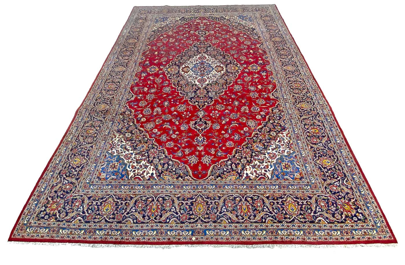 Handgeknüpfter Kashan Perserteppich 447 × 306 cm