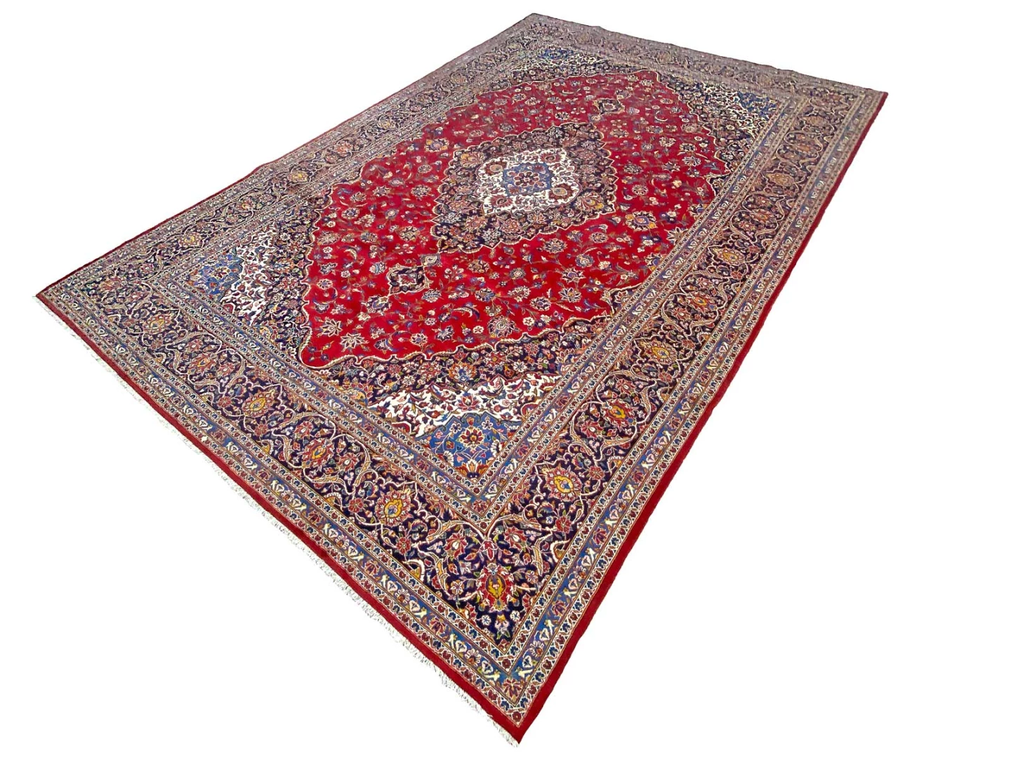 Handgeknüpfter Kashan Perserteppich 447 × 306 cm