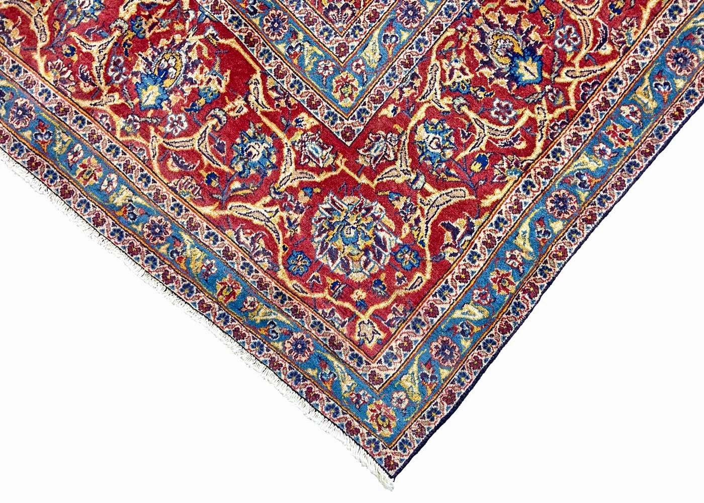 Kashan Perserteppich 452 × 295 cm aus Wolle, handgeknüpft