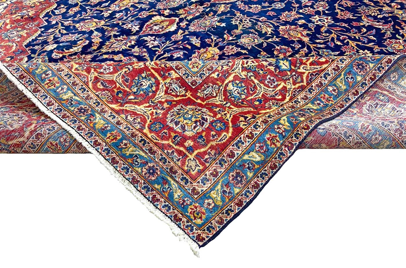 Kashan Perserteppich 452 × 295 cm aus Wolle, handgeknüpft