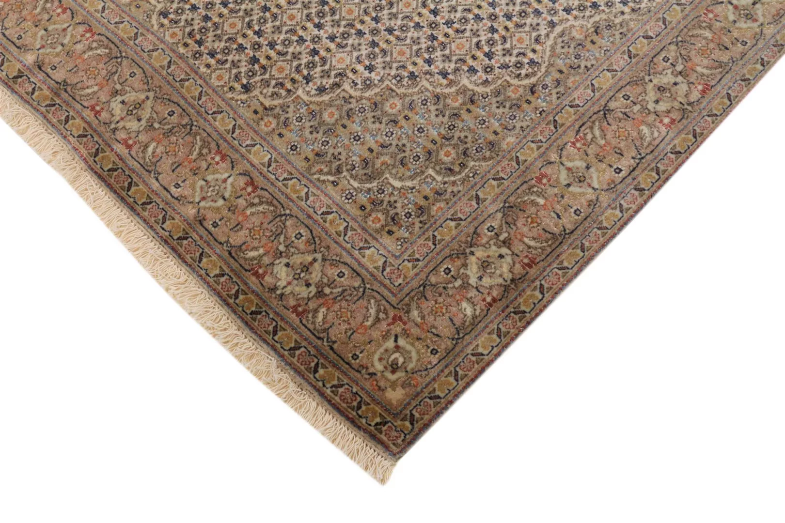 Täbriz Perserteppich 150 × 106 cm aus Wolle & Seide, handgeknüpft