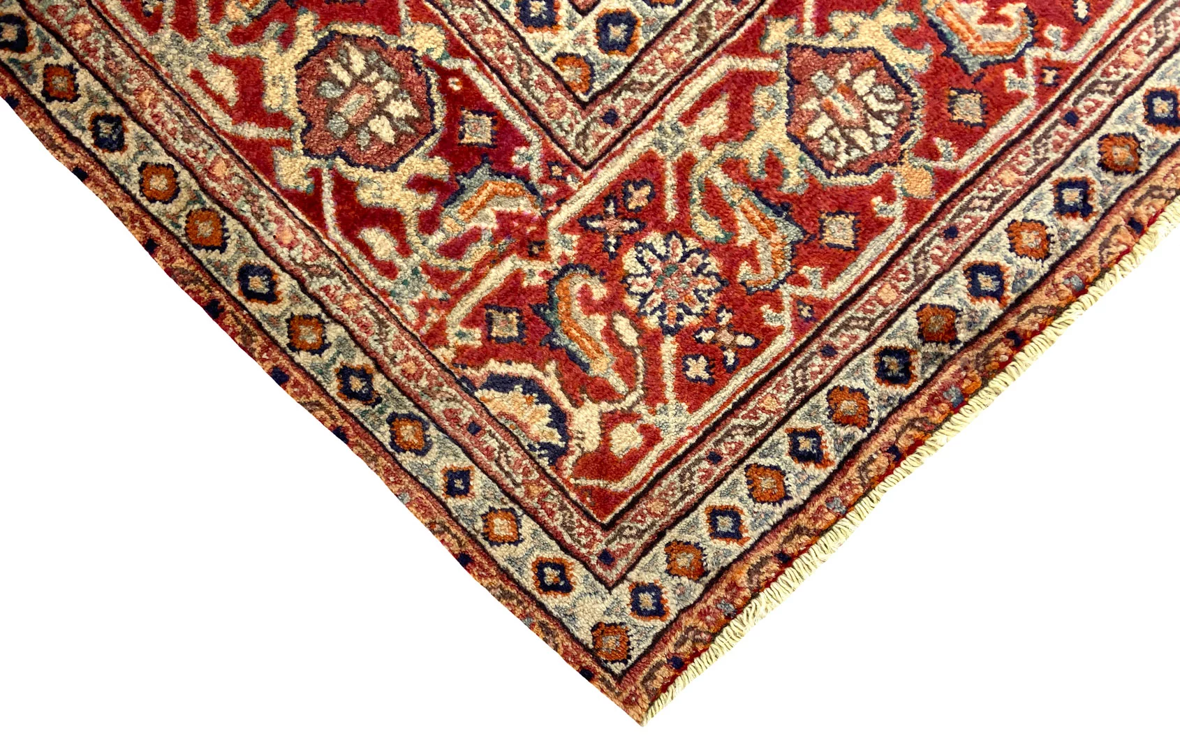 Handgeknüpfter Täbriz Perserteppich, 296 × 201 cm, Wolle & Seide