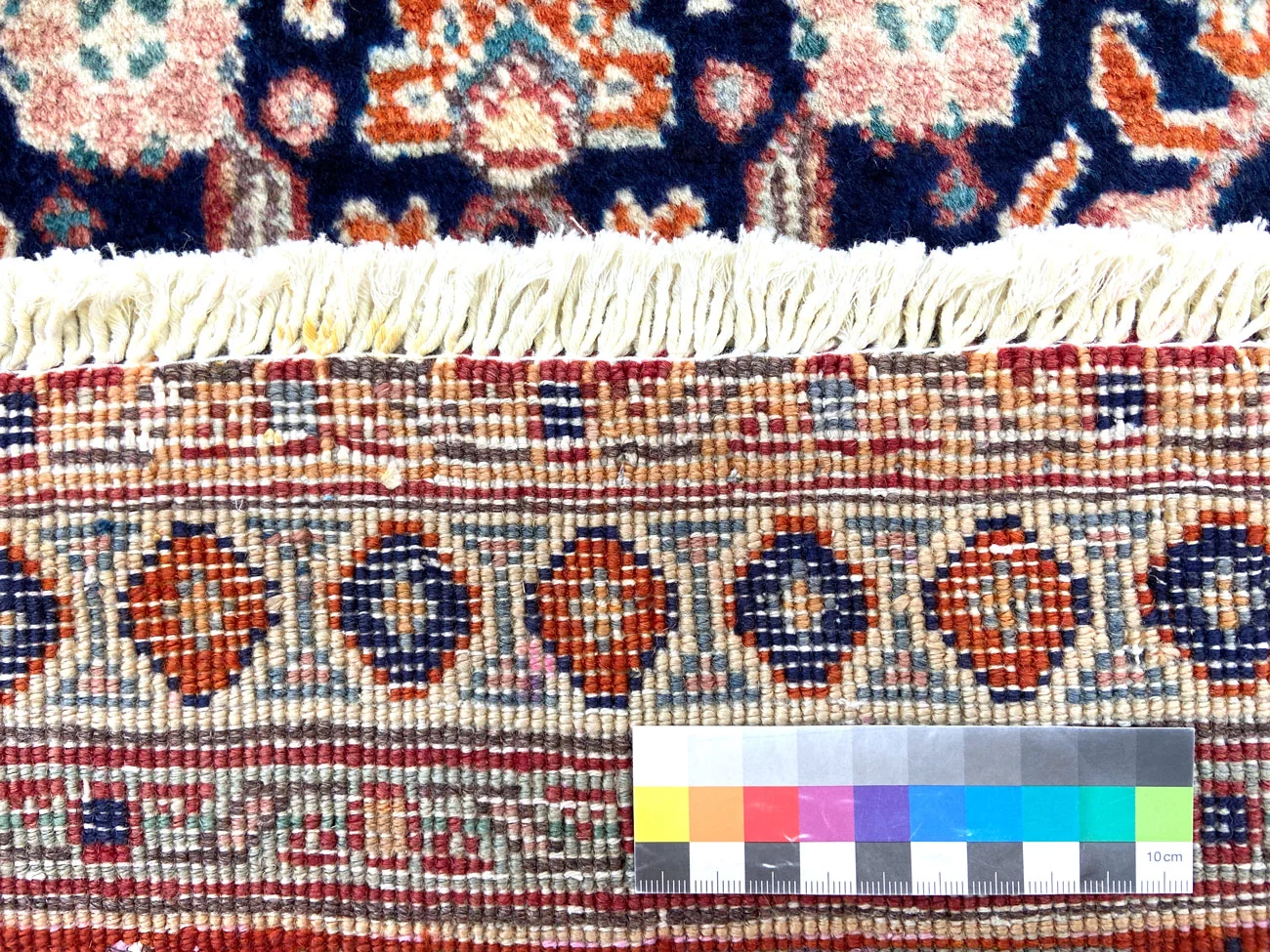 Handgeknüpfter Täbriz Perserteppich, 296 × 201 cm, Wolle & Seide
