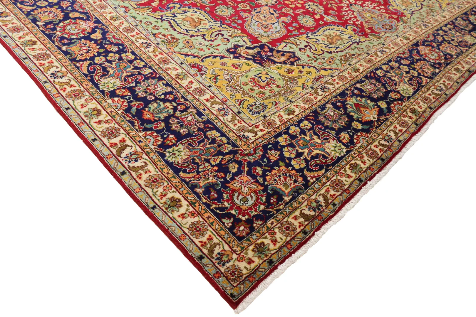 Handgeknüpfter Täbriz Perserteppich 394 × 304 cm