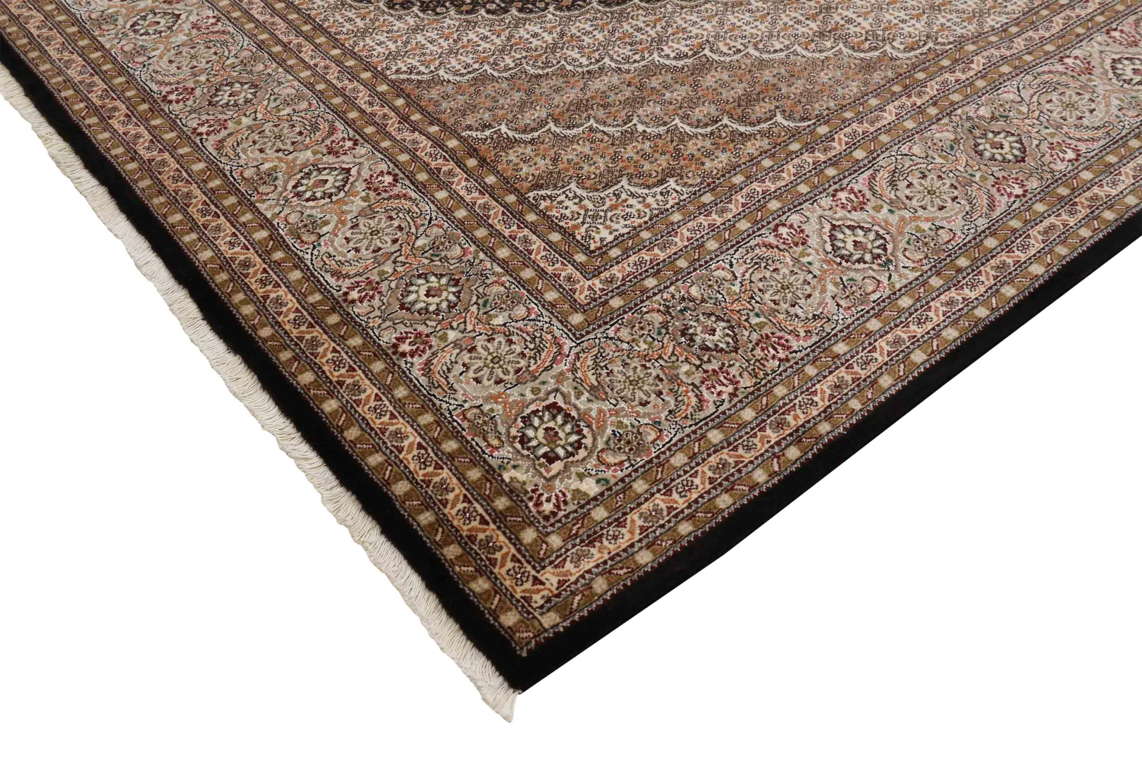 Täbriz Perserteppich 352 × 249 cm aus Wolle & Seide, handgeknüpft
