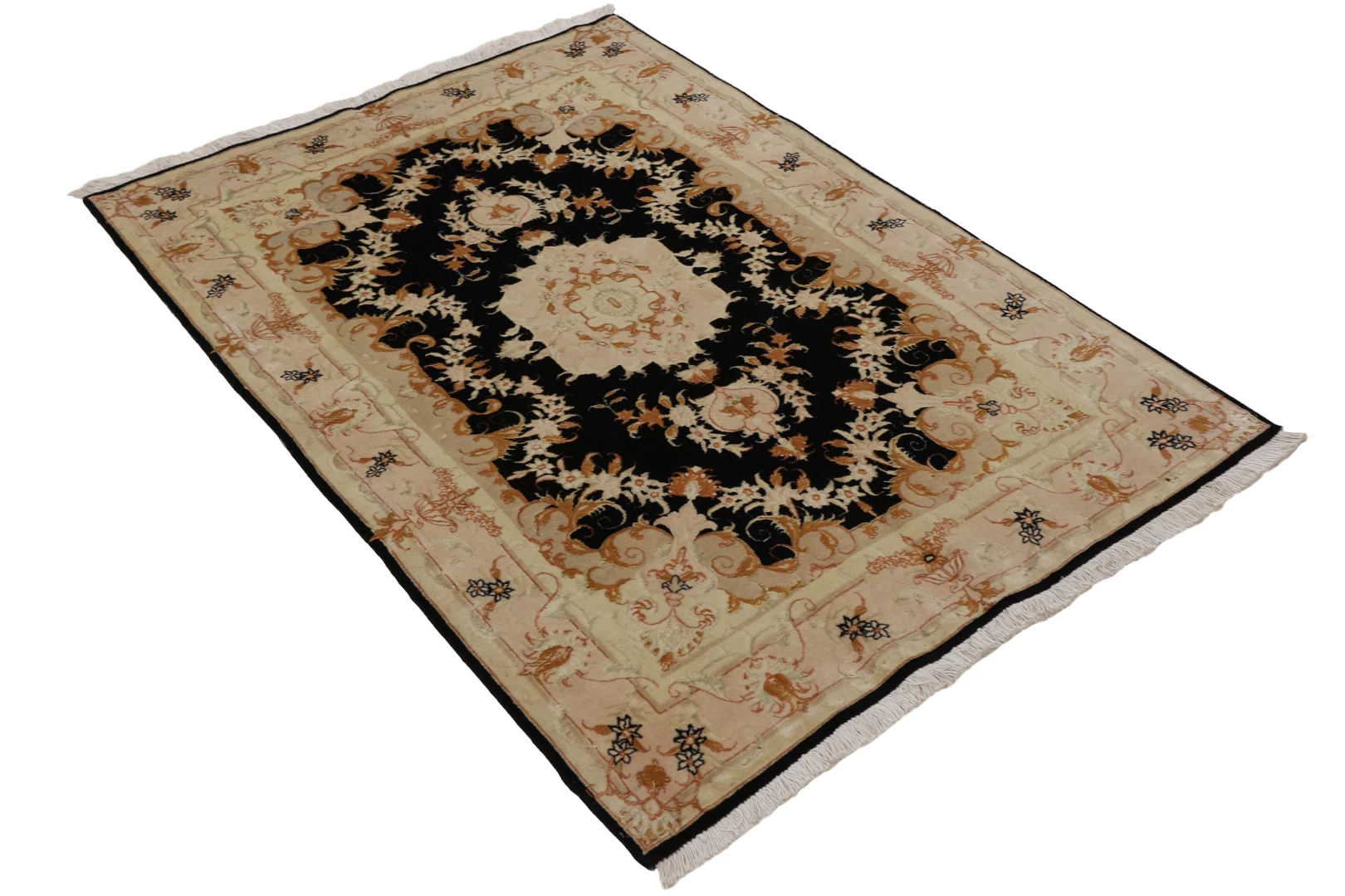 Handgeknüpfter Täbriz Perserteppich, 150 × 110 cm, Wolle