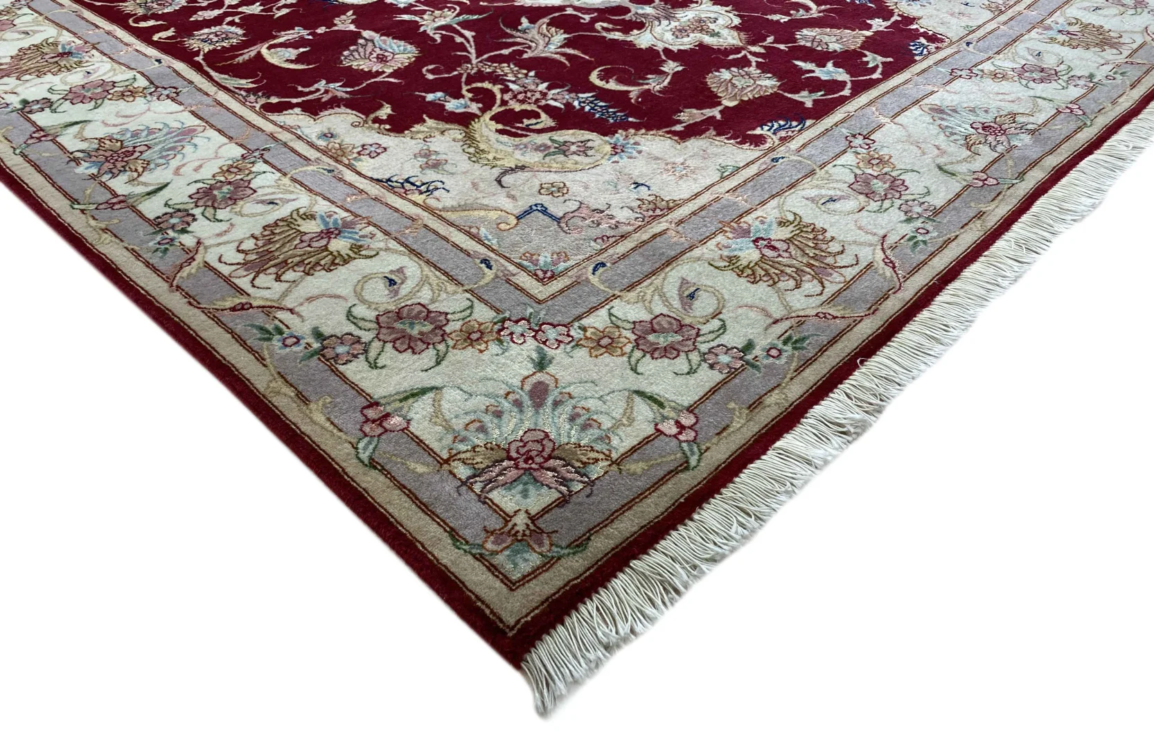 Handgeknüpfter Täbriz Perserteppich, 197 × 152 cm, Wolle