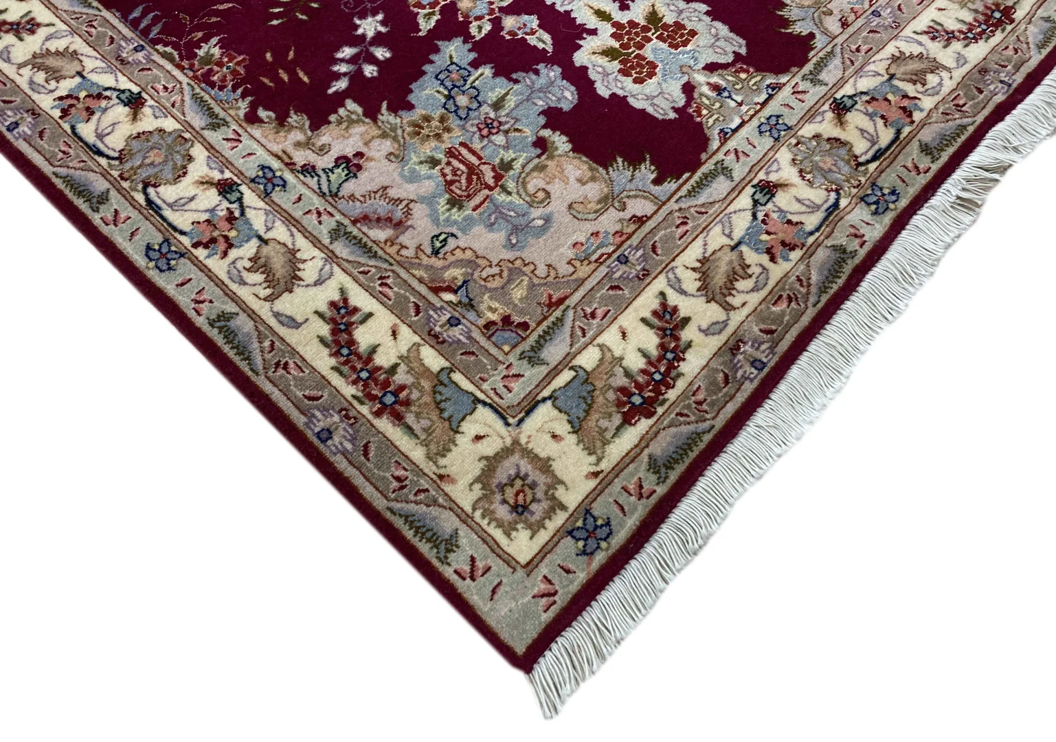 Täbriz Perserteppich 203 × 81 cm aus Wolle, handgeknüpft
