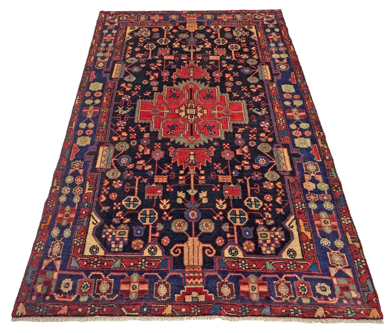 Perserteppich 237 × 144 cm aus Wolle, handgeknüpft
